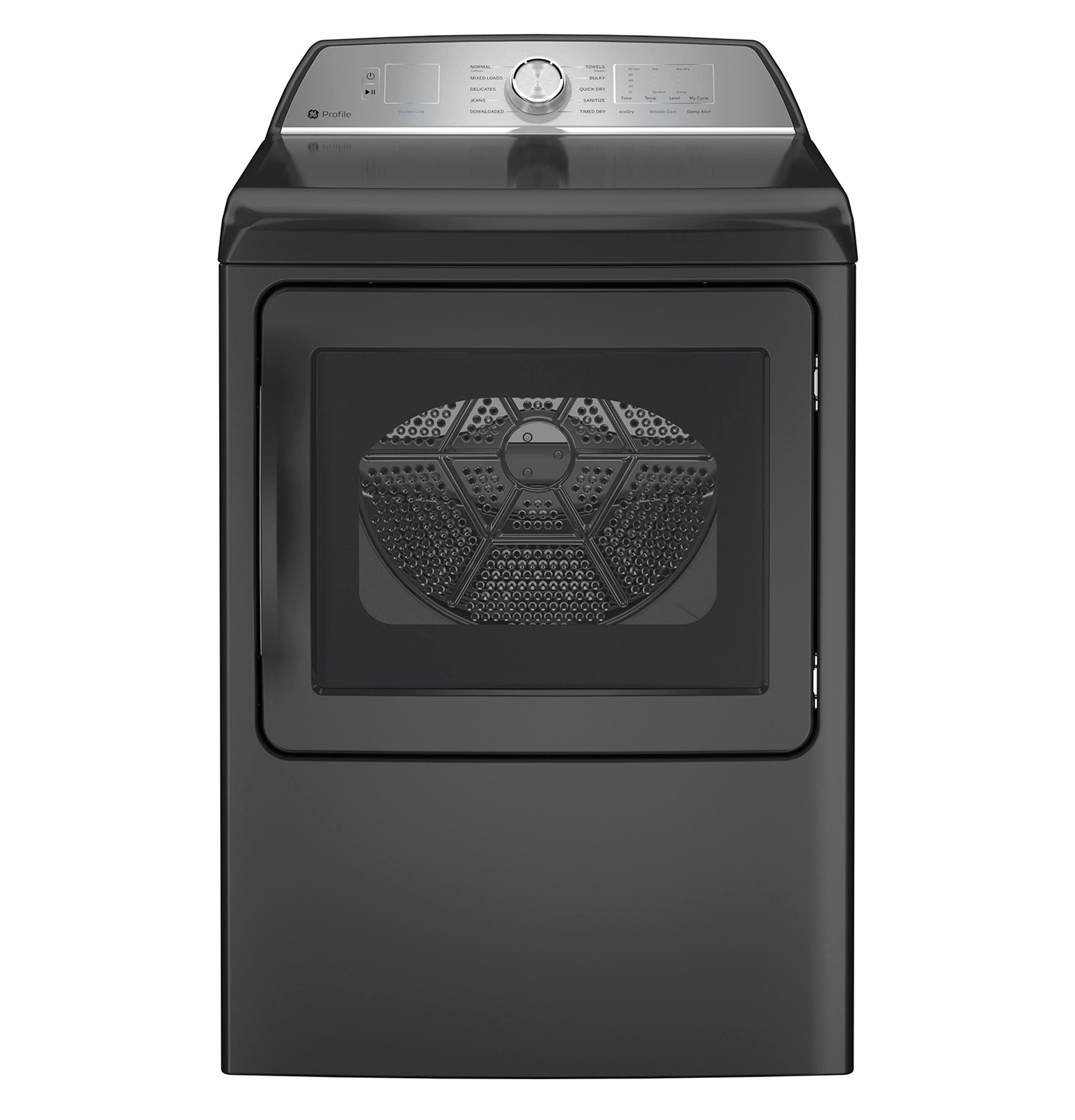 Secadora eléctrica con ventilación de 7.4 pies cúbicos de la línea GE Profile (Gris Diamante) Certificado Energy Star PTD60EBPRDG