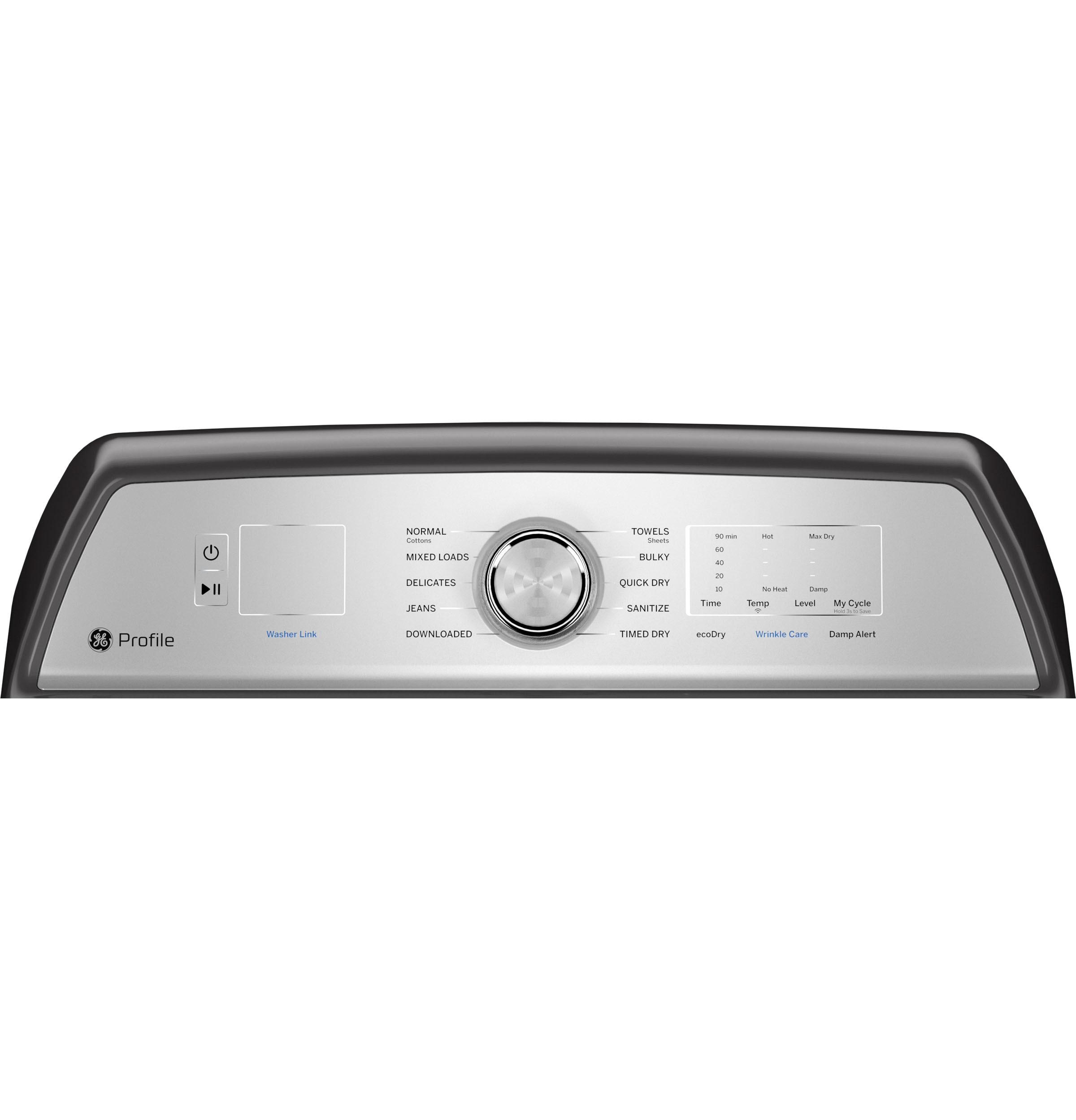 Secadora de gas compatible inteligente con ventilación de 7.4 pies cúbicos de GE Profile (Gris Diamante) Certificada por Energy Star PTD60GBPRDG