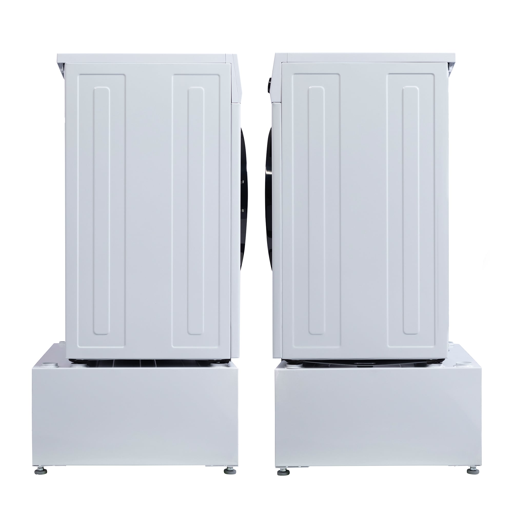 Combo de lavadora y secadora todo en uno blanco con capacidad de 1.62 pies cúbicos de Equator Advanced Appliances EZ 4600 W + PDL 4455