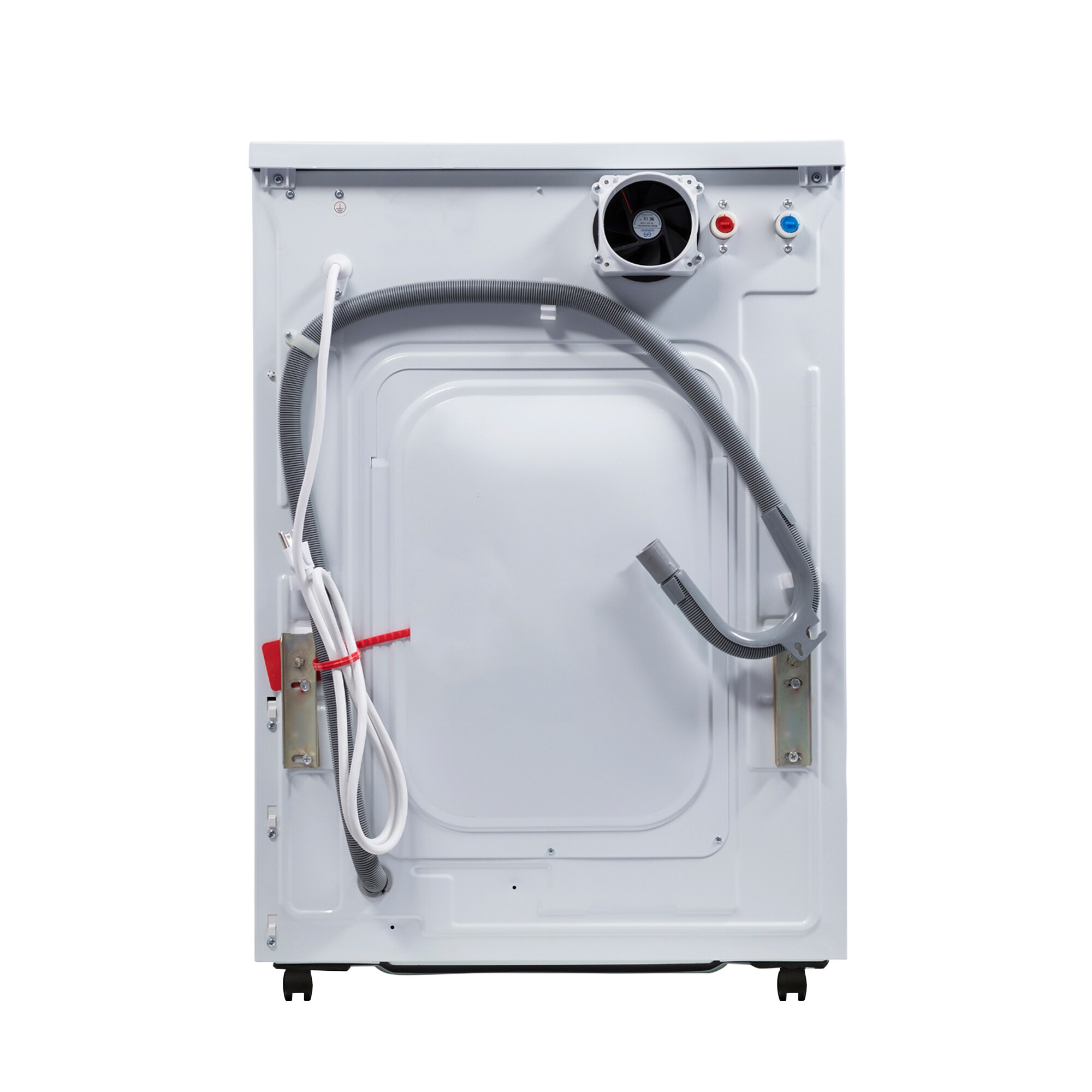 Combo de lavadora y secadora todo en uno de capacidad de 1.62 pies cúbicos, color blanco y ventilado de Equator Advanced Appliances 4600 W + PBK 1070
