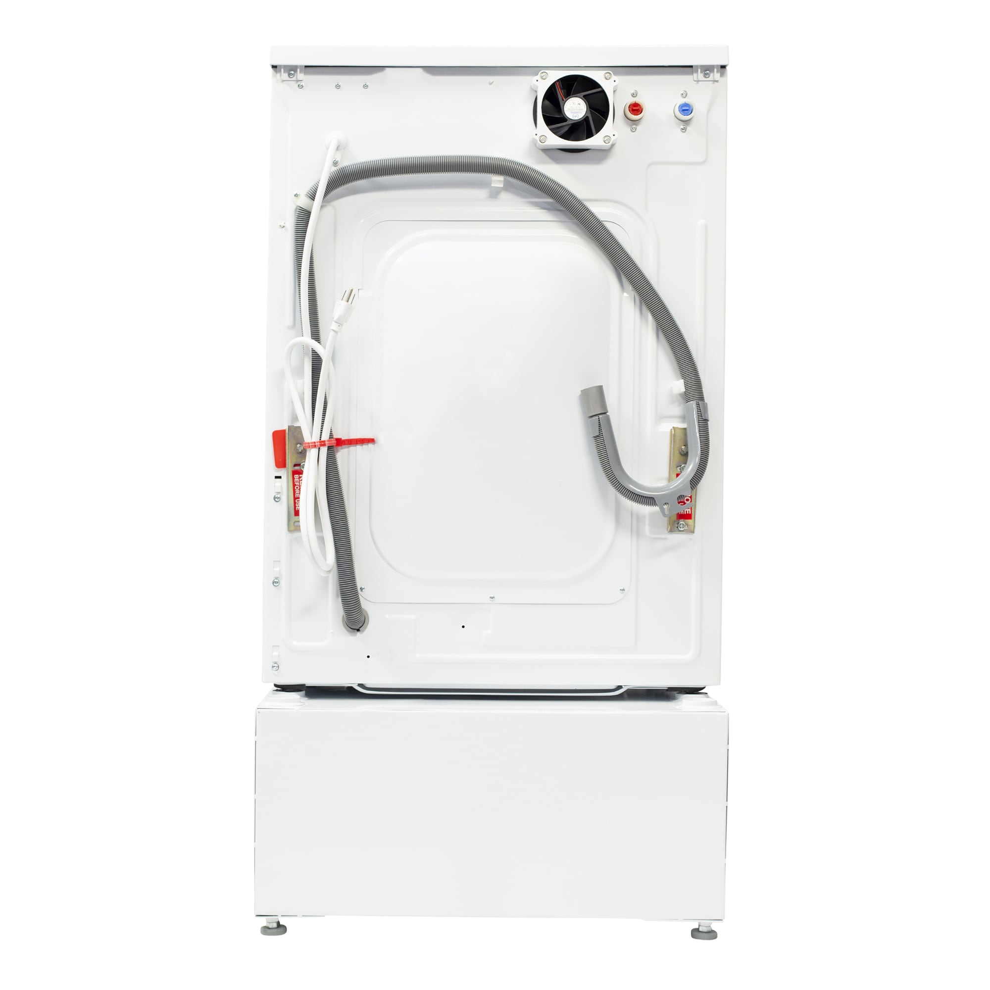 Lavadora Secadora Todo En Uno sin ventilación Blanca de Capacidad 1.62 pies cúbicos de Equator Advanced Appliances EZ 4700 W + PDL 4455