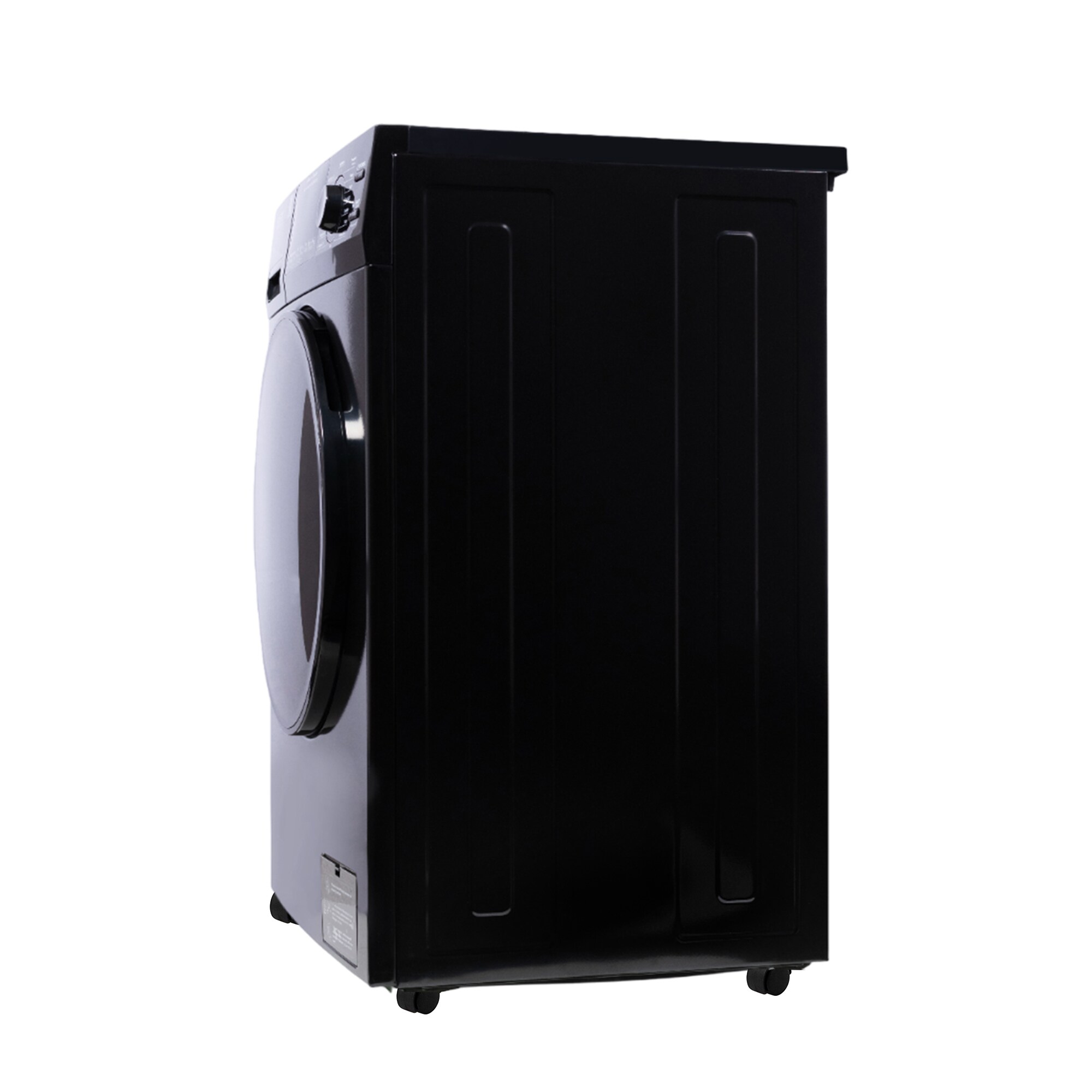 Combo de lavadora secadora todo en uno de capacidad de 1.62 pies cúbicos en color negro con ventilación Equator Advanced Appliances 4600 B + PBK 1070