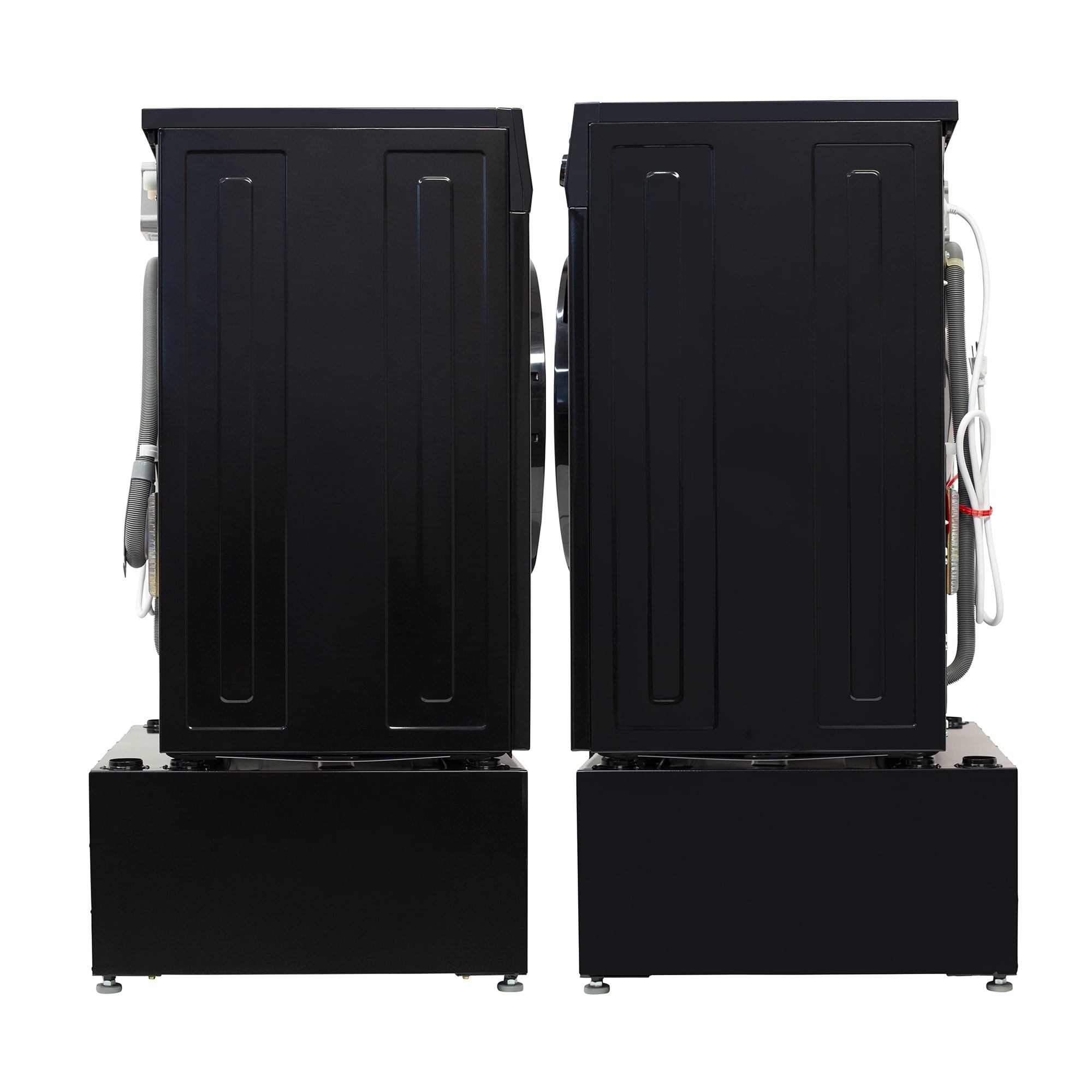Combo Lavadora Secadora Vented Todo en Uno de Color Negro con Capacidad de 1.62 pies cúbicos de Equator Advanced Appliances EZ 4800 B + PDL 4455