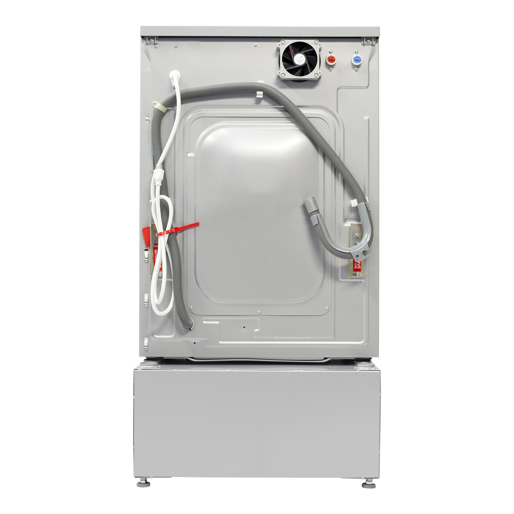 Combo Lavadora Secadora Todo en Uno de Capacidad de 1.62 pies cúbicos con ventilación color Plata Equator Advanced Appliances EZ 4800S + PDL 4455
