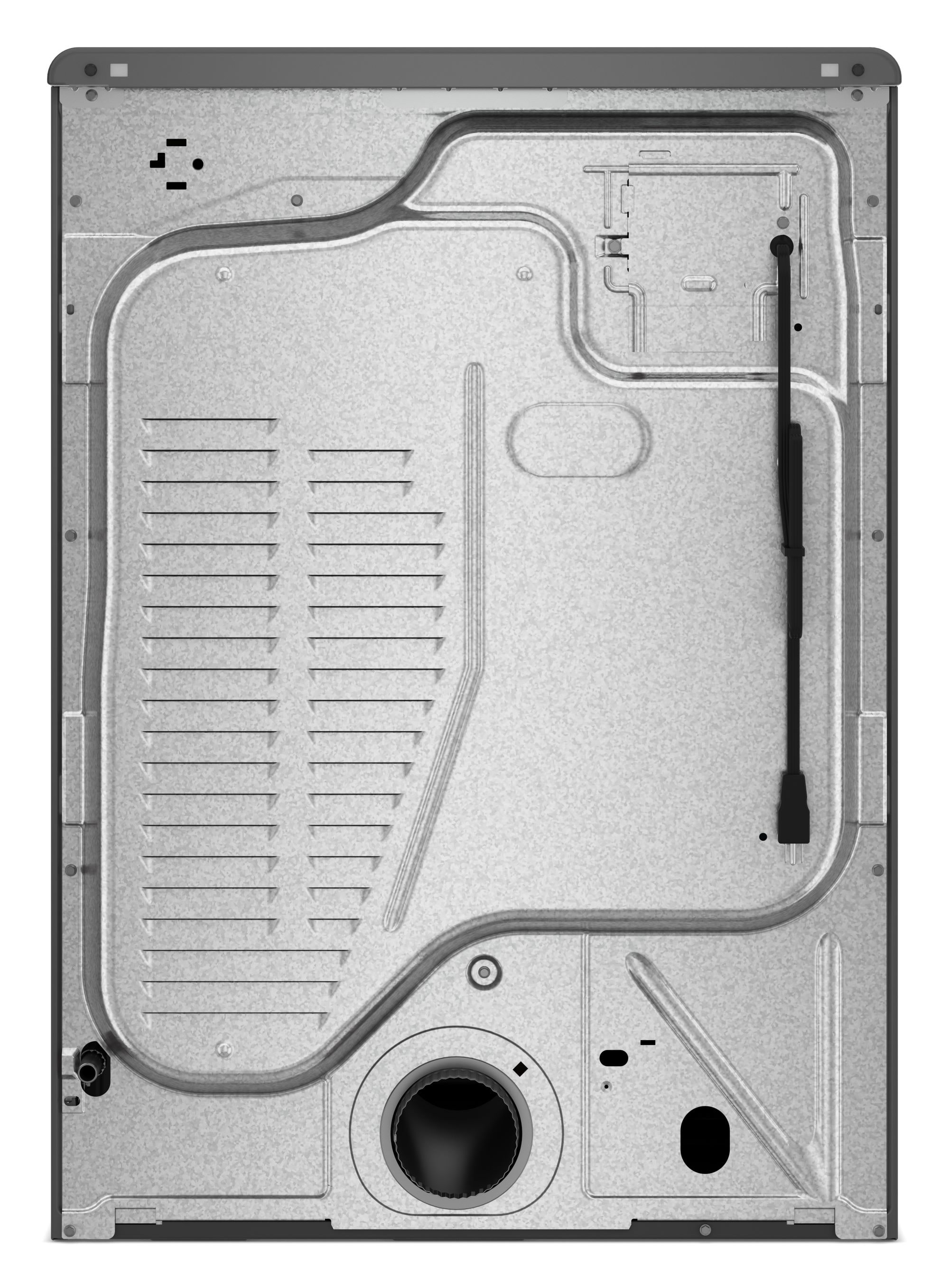 Secadora de gas Whirlpool de 7.4 pies cúbicos apilable con ciclo de vapor portátil y compatible con tecnología inteligente (Plata Radiante)