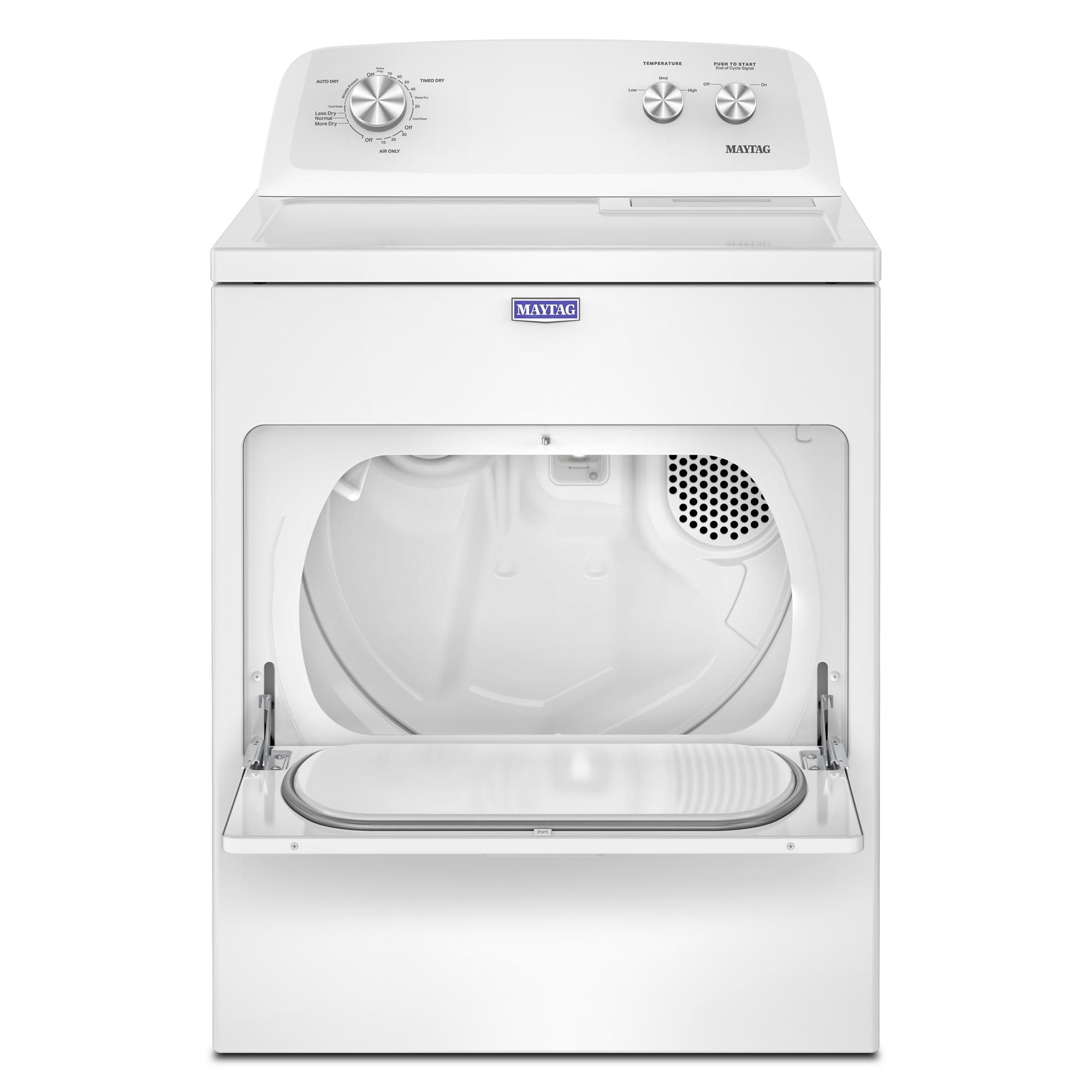 Secadora eléctrica de ventilación de 7 pies cúbicos (Blanca) MED4005SW de Maytag