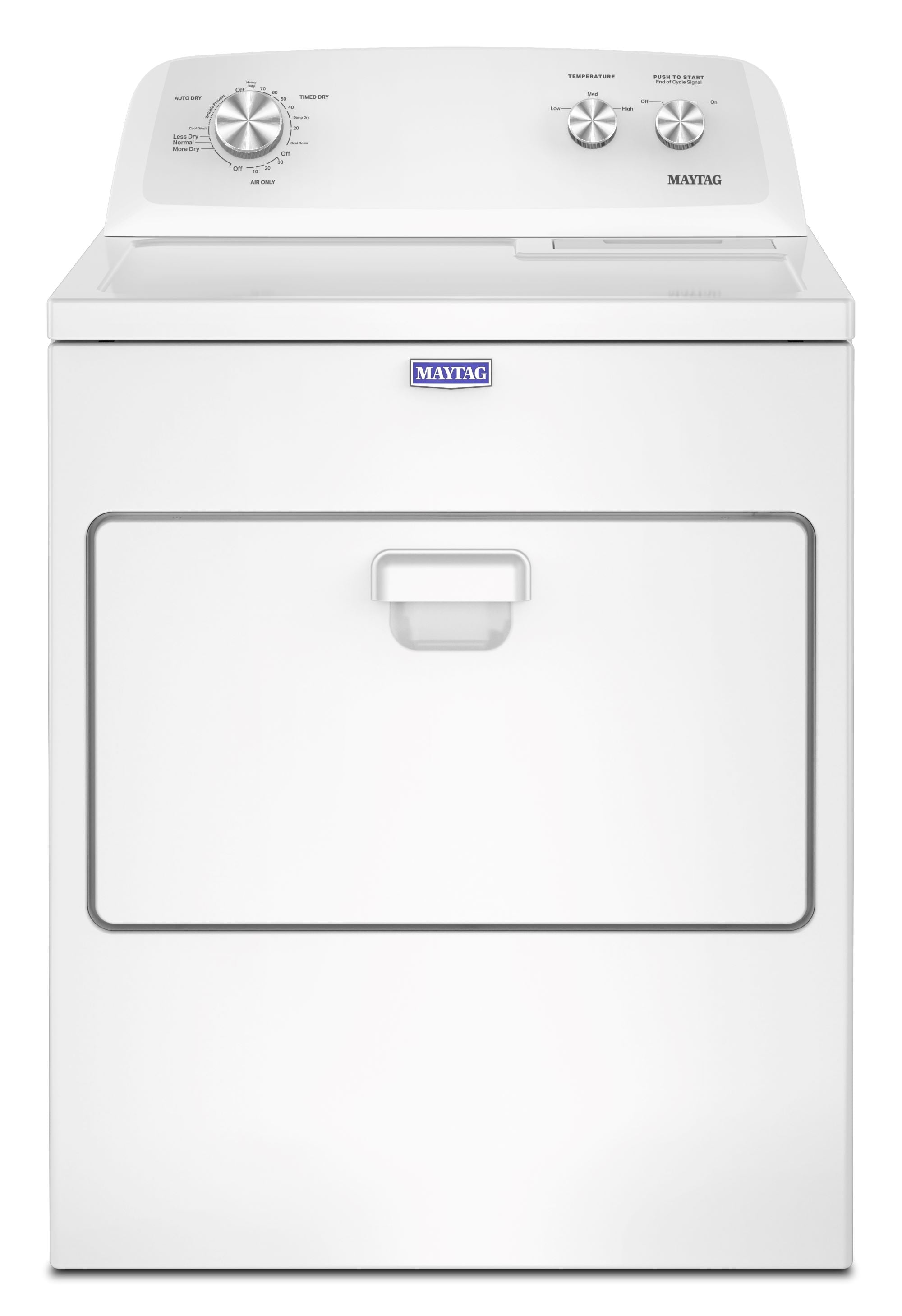 Secadora eléctrica de ventilación de 7 pies cúbicos (Blanca) MED4005SW de Maytag