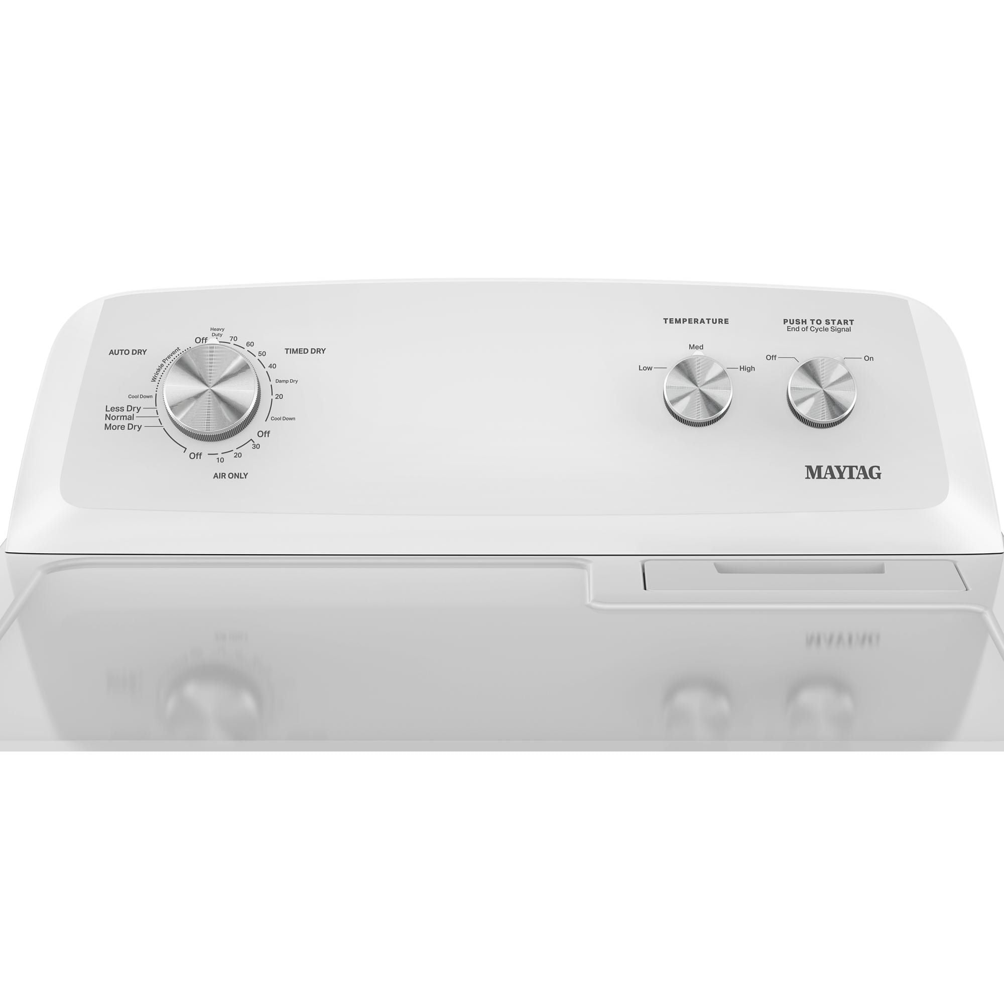 Secadora eléctrica de ventilación de 7 pies cúbicos (Blanca) MED4005SW de Maytag