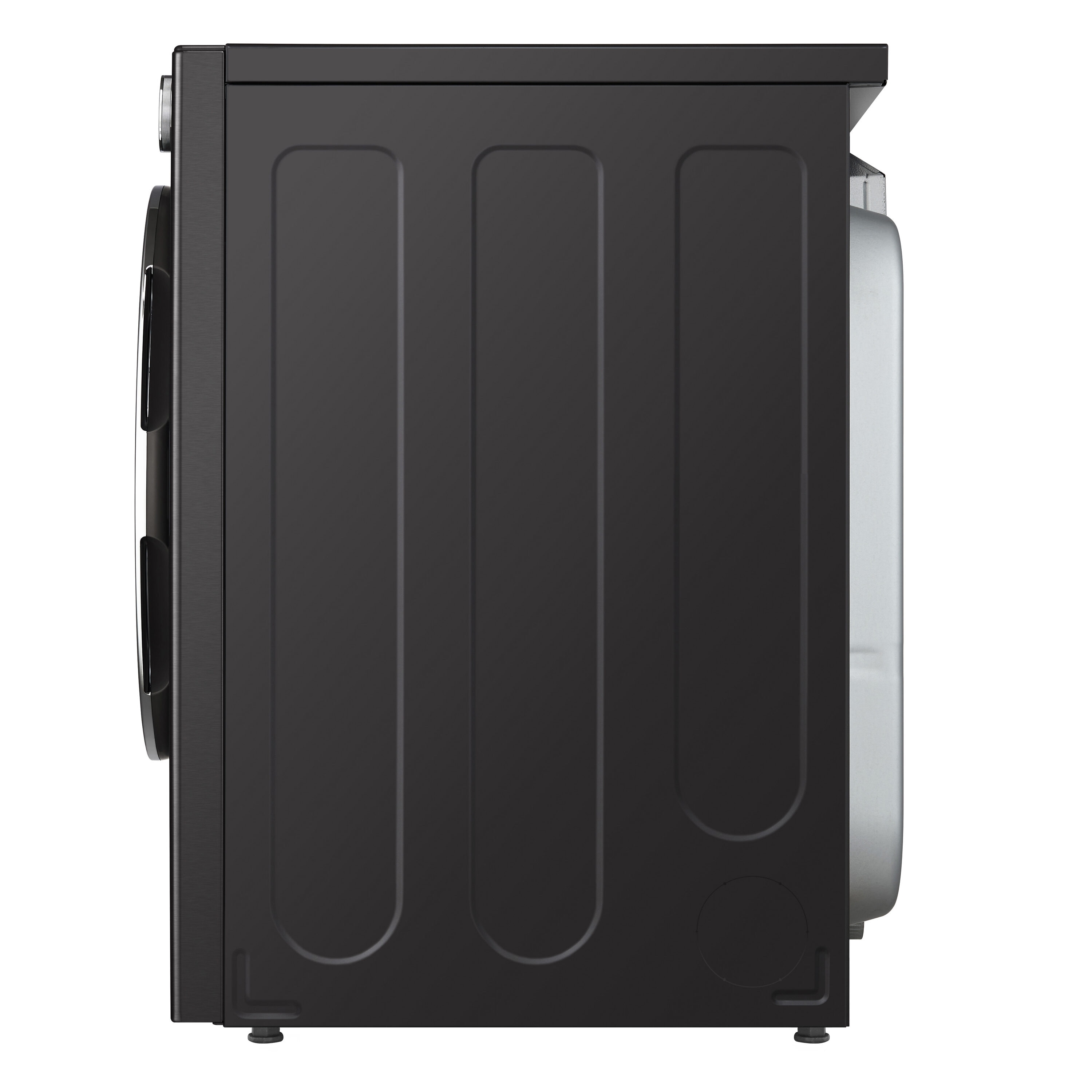 Secadora eléctrica apilable con ciclo de vapor de 7.4 pies cúbicos en acero negro, certificada Energy Star DLEX6700B de LG