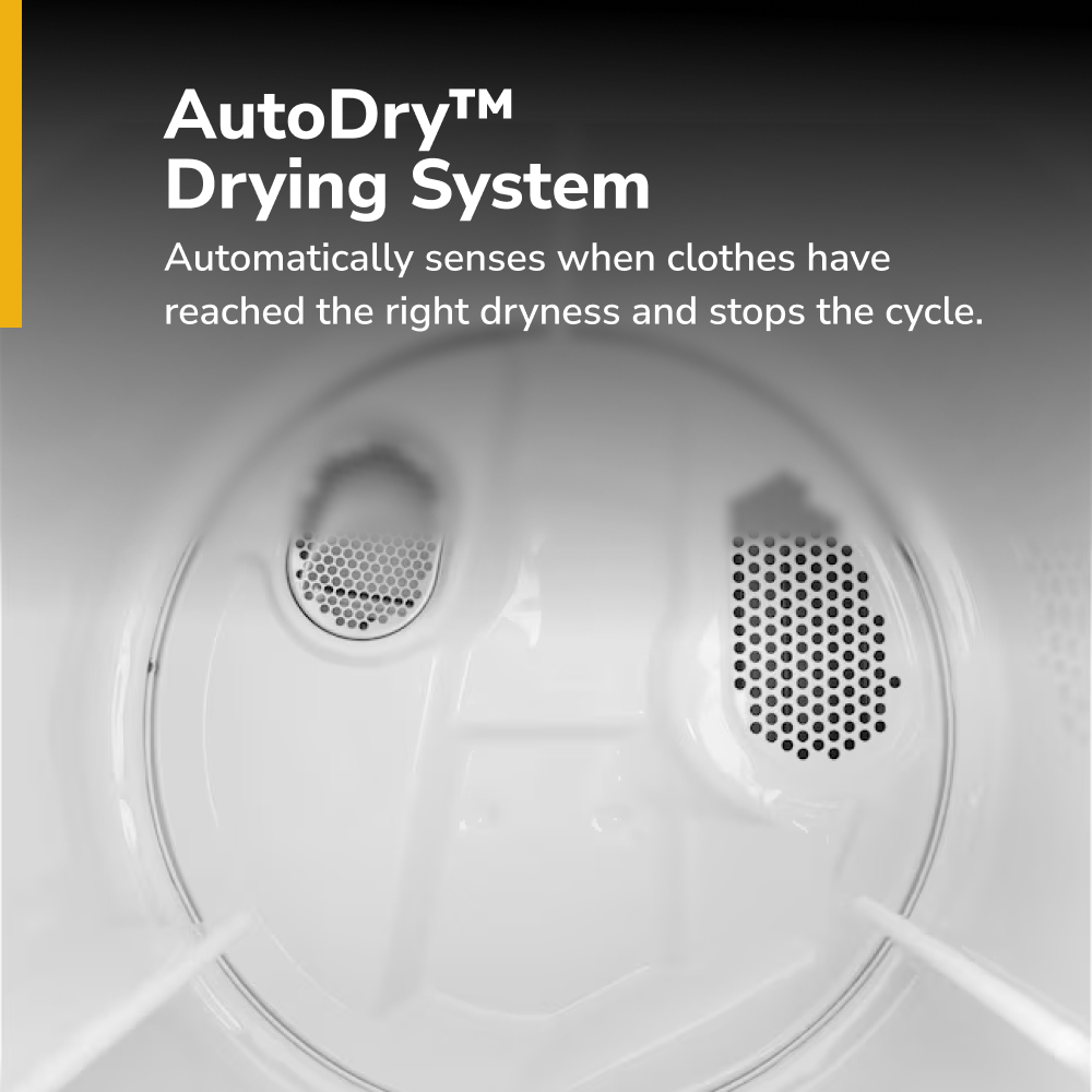 Secadora de gas ventilada de 7 pies cúbicos de Whirlpool (Blanca) WGD4815EW