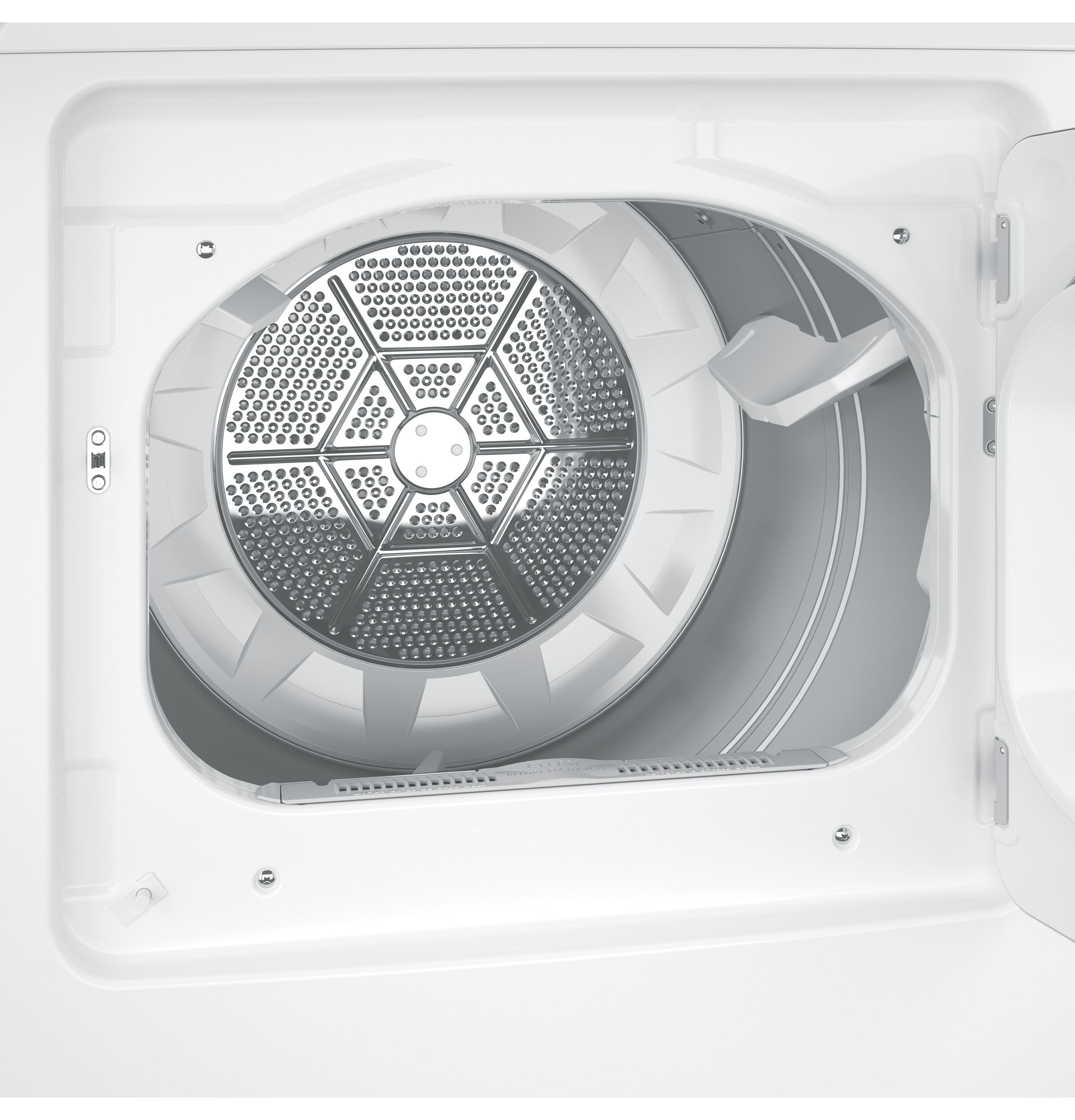 Secadora de gas de ventilación de 7.2 pies cúbicos GE (Blanca)