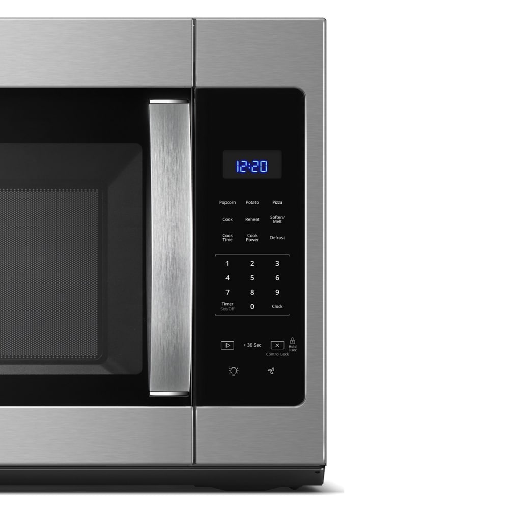 Microondas de 1.7 pies cúbicos de 29.94 pulgadas sobre la estufa (Acero Inoxidable Resistente a las Huellas Dactilares)