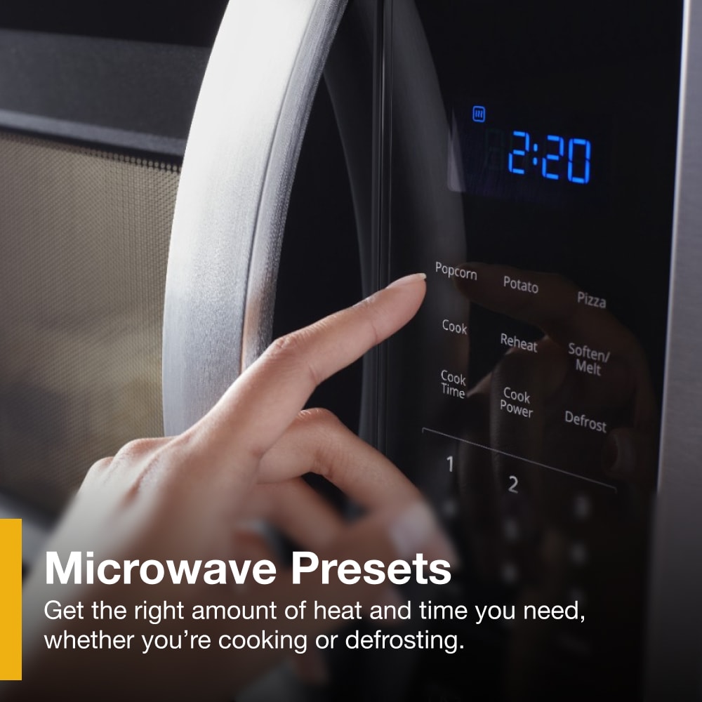 Microondas de 1.7 pies cúbicos de 29.94 pulgadas sobre la estufa (Acero Inoxidable Resistente a las Huellas Dactilares)