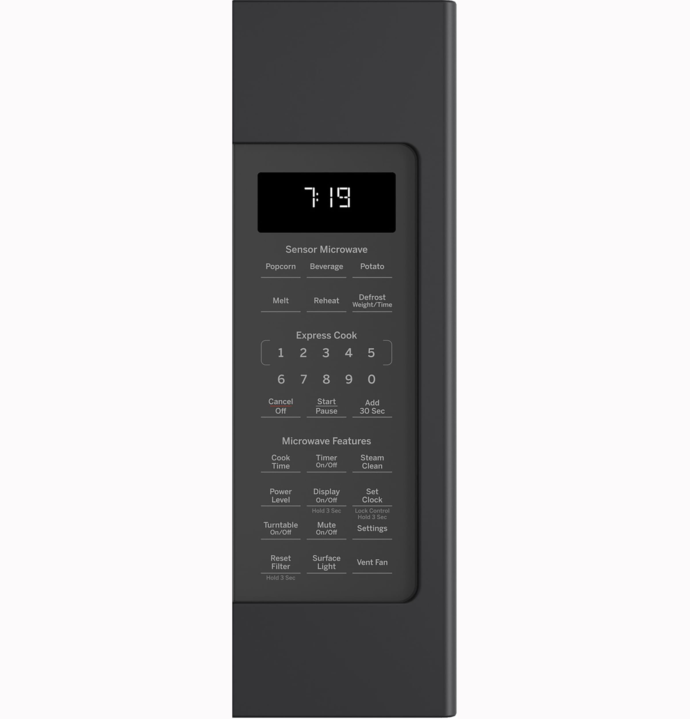 Horno de Microondas sobre la Estufa de 1.9 pies cúbicos con Cocina por Sensor ( Negro Slate ) JVM7195FLDS