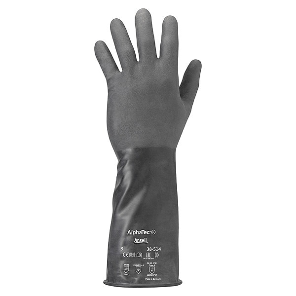 Guantes Resistentes a Productos Químicos Ansell de 14 pulgadas, de Butilo, 10, 1 par - 38-514
