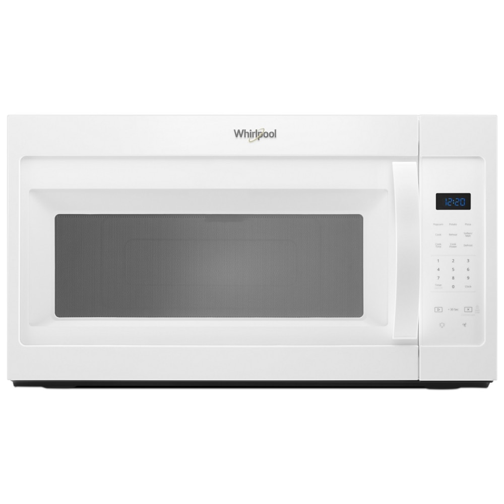 Horno de Microondas de 1.7 pies cúbicos en color Blanco de 29.94 pulgadas para montar sobre la estufa con ventilador de 2 velocidades Whirlpool