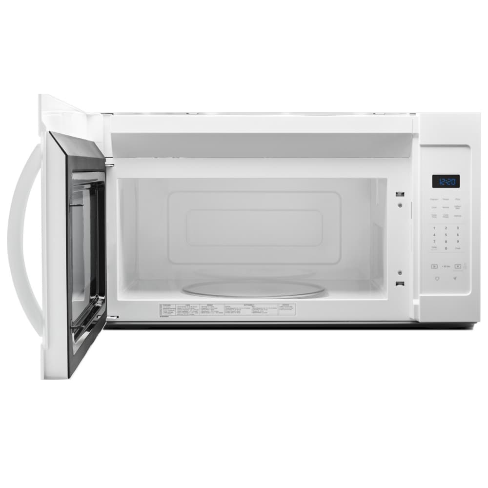 Horno de Microondas de 1.7 pies cúbicos en color Blanco de 29.94 pulgadas para montar sobre la estufa con ventilador de 2 velocidades Whirlpool