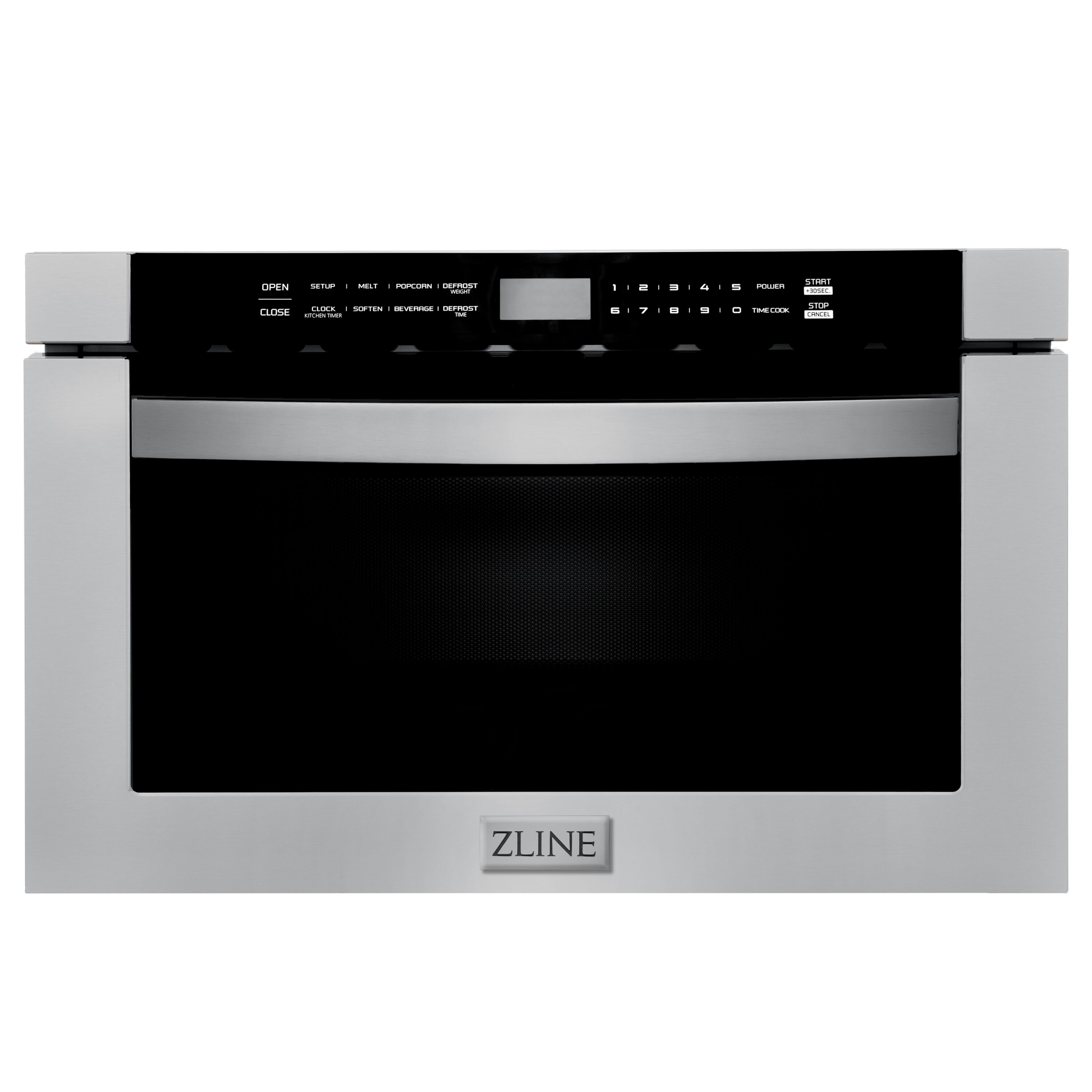 Cajón de Microondas ZLINE KITCHEN & BATH de 23.5 pulgadas y 1.2 pies cúbicos, 1000 Watts (Acero Inoxidable, Mango Moderno) MWD-1