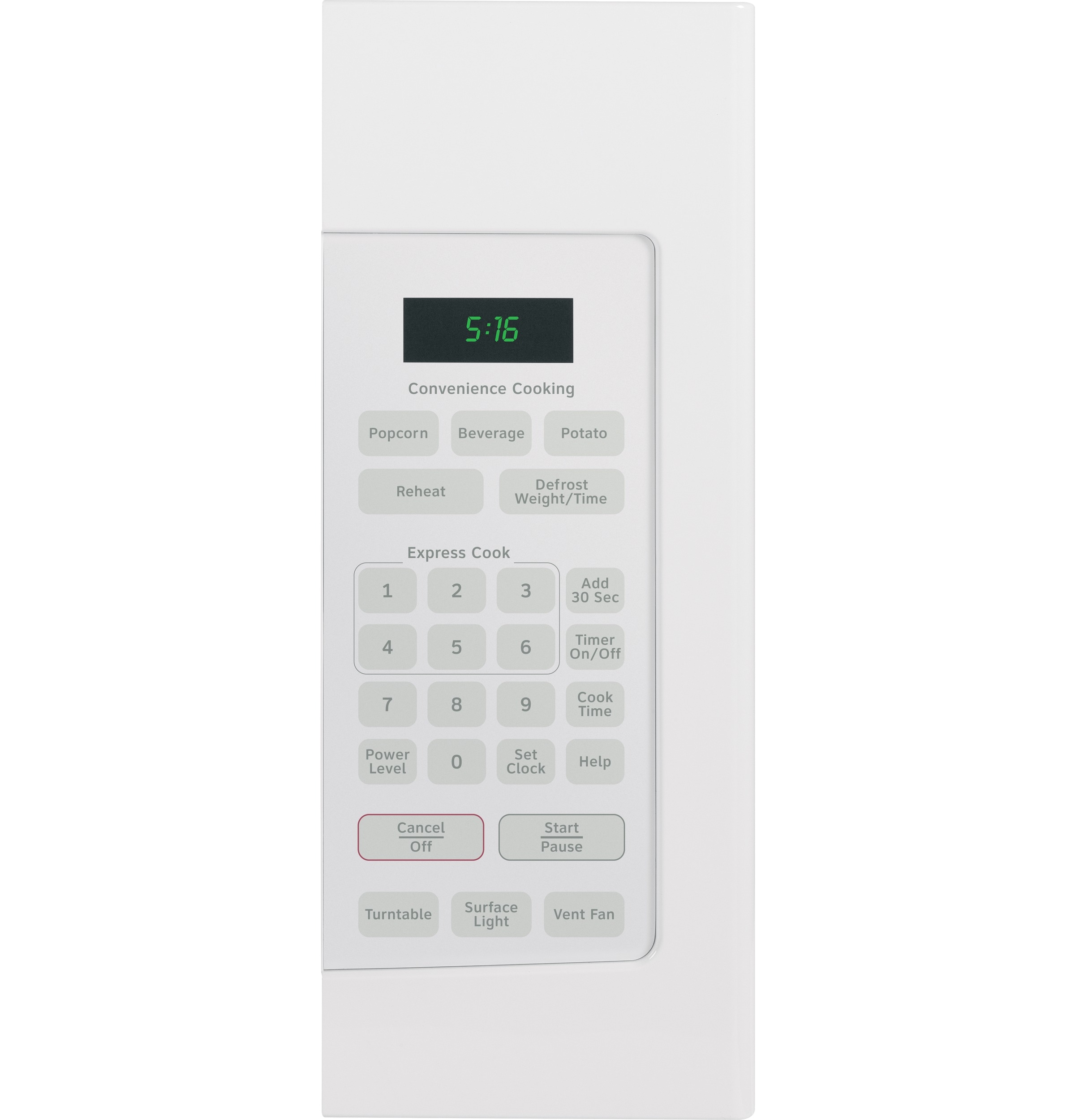 Microondas de montaje sobre la estufa de 1.6 pies cúbicos y 29.9 pulgadas (blanco)