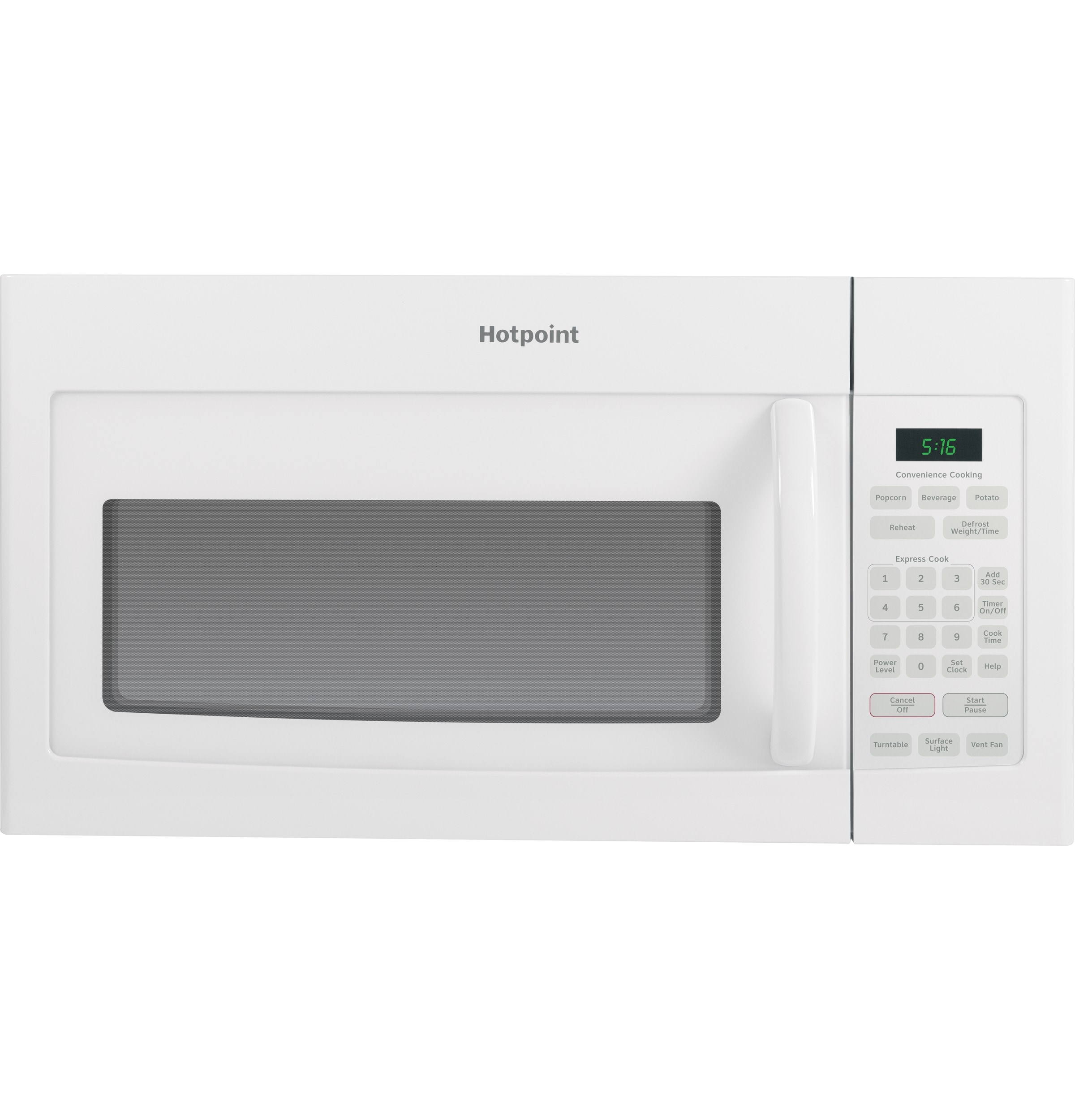 Microondas de montaje sobre la estufa de 1.6 pies cúbicos y 29.9 pulgadas (blanco)