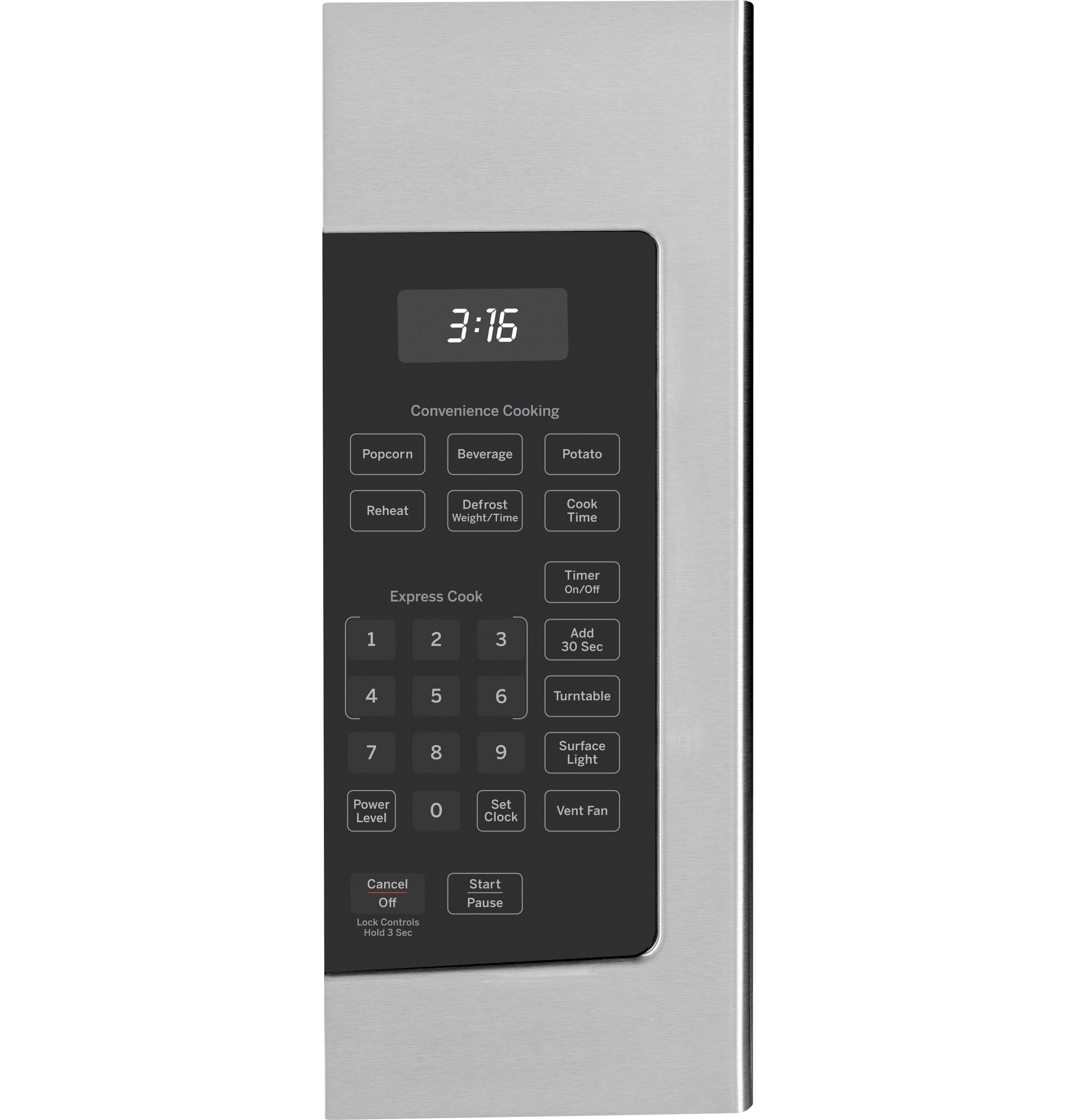 Horno de microondas sobre la estufa de 1.6 pies cúbicos y 29.9 pulgadas ( Acero inoxidable ) GE JVM3160RFSS