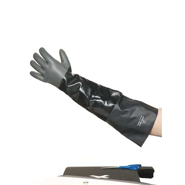 Guantes de neopreno resistentes a químicos Ansell de 26", 10, 1 par - 19-026