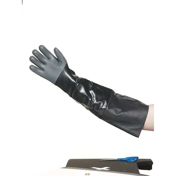 Guantes de neopreno resistentes a químicos Ansell de 26", 10, 1 par - 19-026