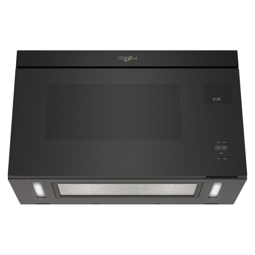 Microondas Empotrado Flotante de 1.1 pies cúbicos y 30 pulgadas sobre la estufa con cocción por sensor (Negro) WMMF5930PB