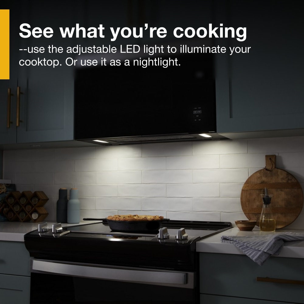 Microondas Empotrado Whirlpool de 1.1 pies cúbicos y 30 pulgadas con Cocina con Sensor (Blanco)
