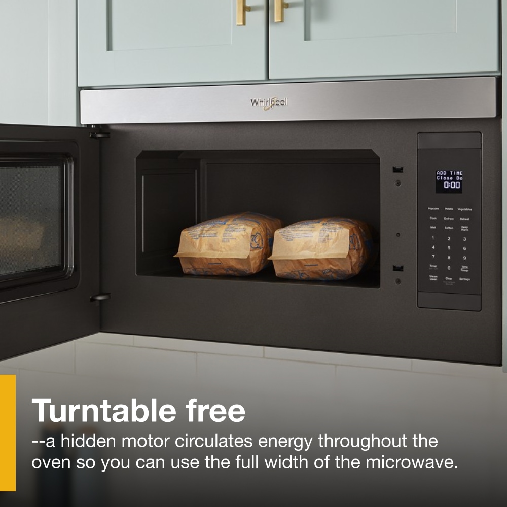 Microondas Empotrado de Diseño con 1.1 pies cúbicos y 30 pulgadas con Función de Cocina con Sensor (Negro Acero Inoxidable)
