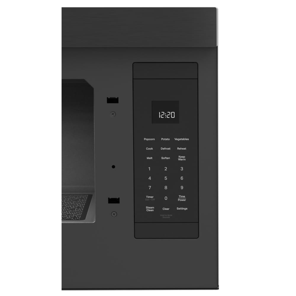 Microondas Empotrado de Diseño con 1.1 pies cúbicos y 30 pulgadas con Función de Cocina con Sensor (Negro Acero Inoxidable)