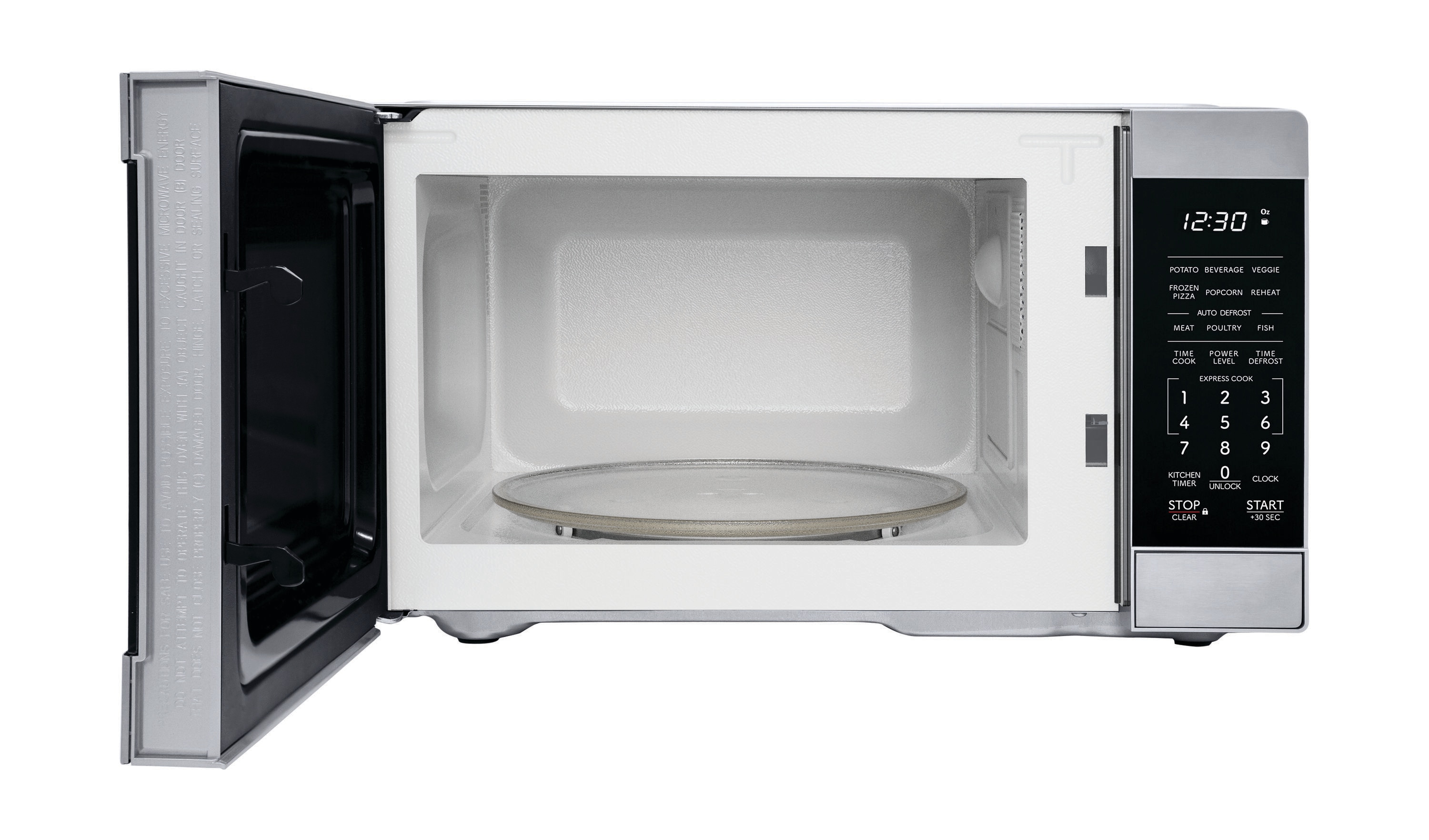 Microondas de Countertop de 0.9 pies cúbicos (menos de 1.5 pies cúbicos) y 900 Watts en Acero Inoxidable
