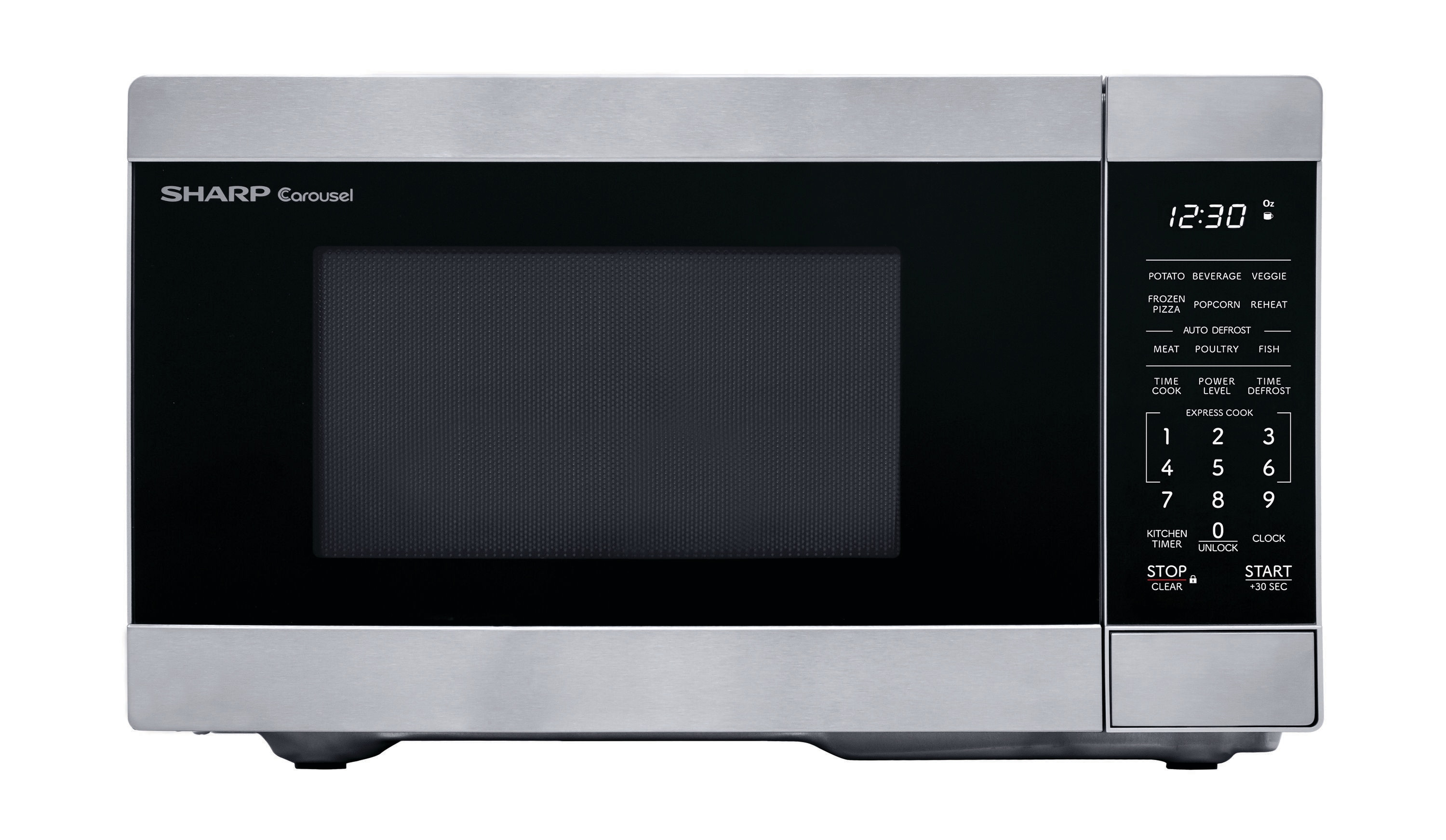 Microondas de Countertop de 0.9 pies cúbicos (menos de 1.5 pies cúbicos) y 900 Watts en Acero Inoxidable