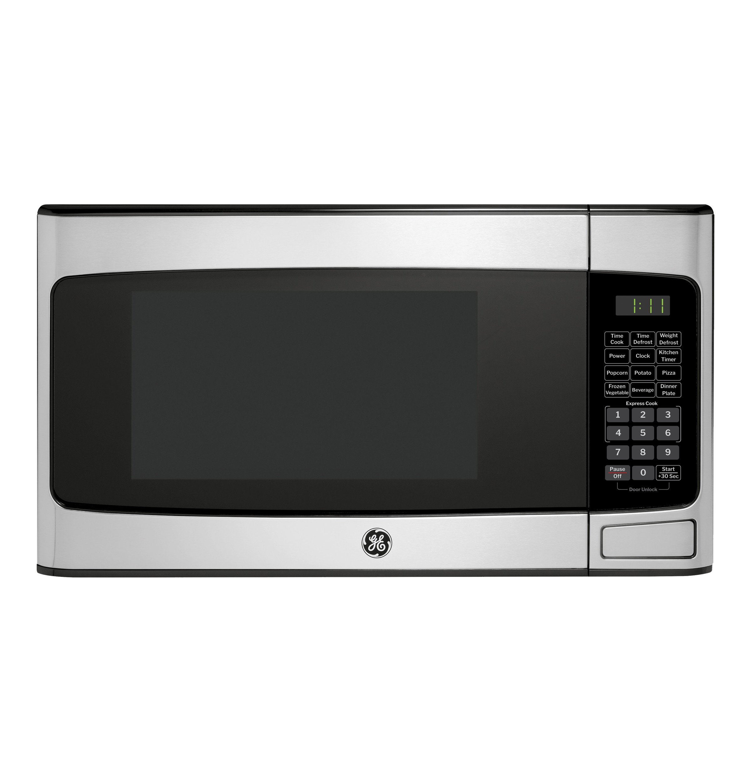 Microondas de 1.1 pies cúbicos y 950 watts de potencia media para la encimera (acero inoxidable)