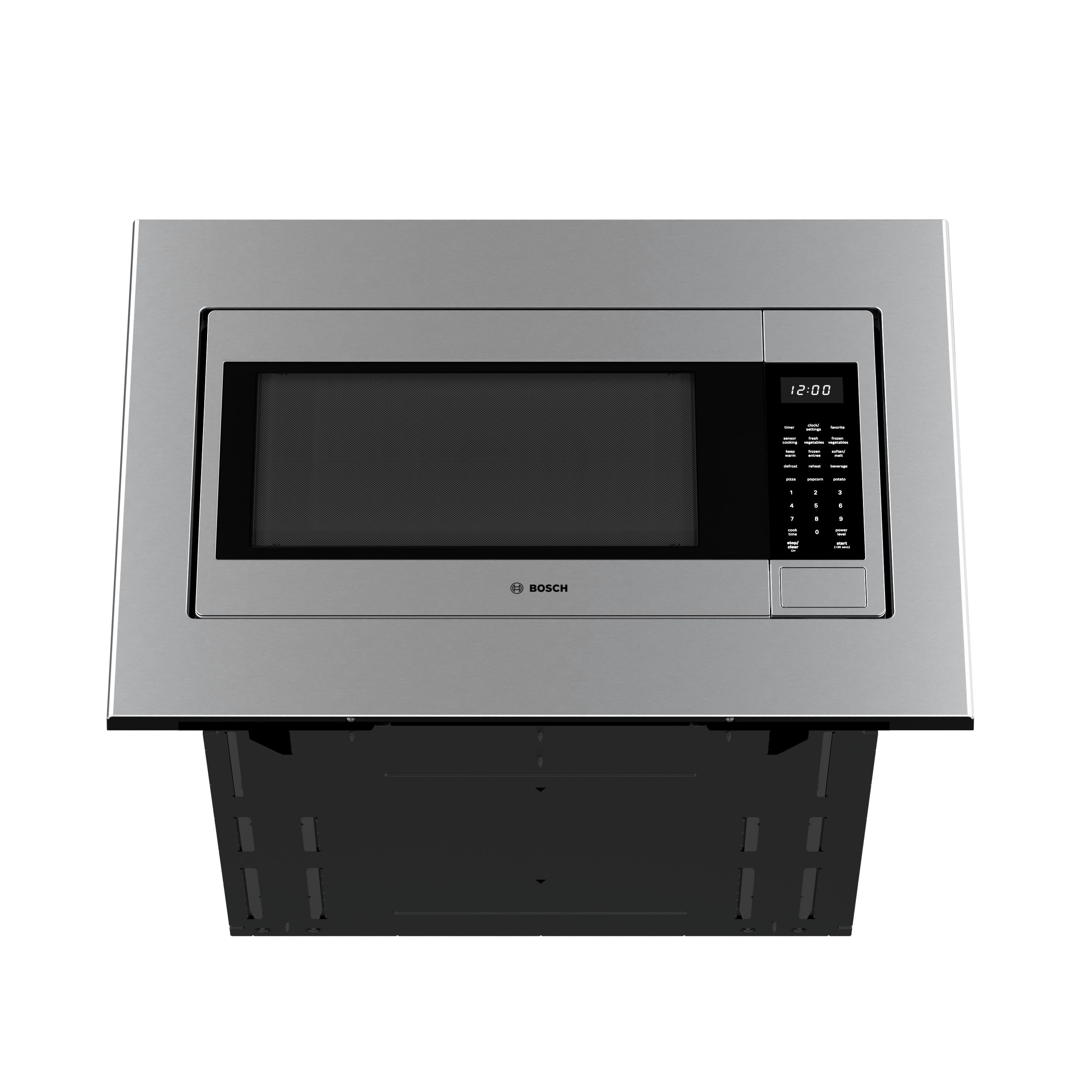 Microondas Empotrado de Acero Inoxidable Bosch Serie 300 de 2.1 pies cúbicos y 1000 watts - 24.37 pulgadas