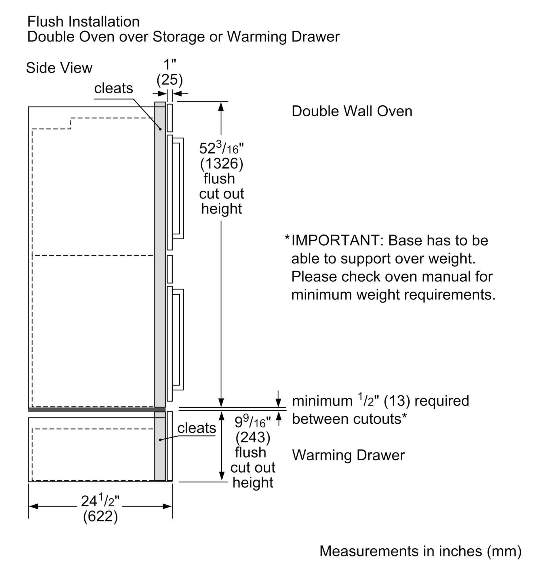Horno de pared eléctrico doble de 30 pulgadas de la Serie Benchmark de Bosch con auto-limpieza (acero inoxidable)