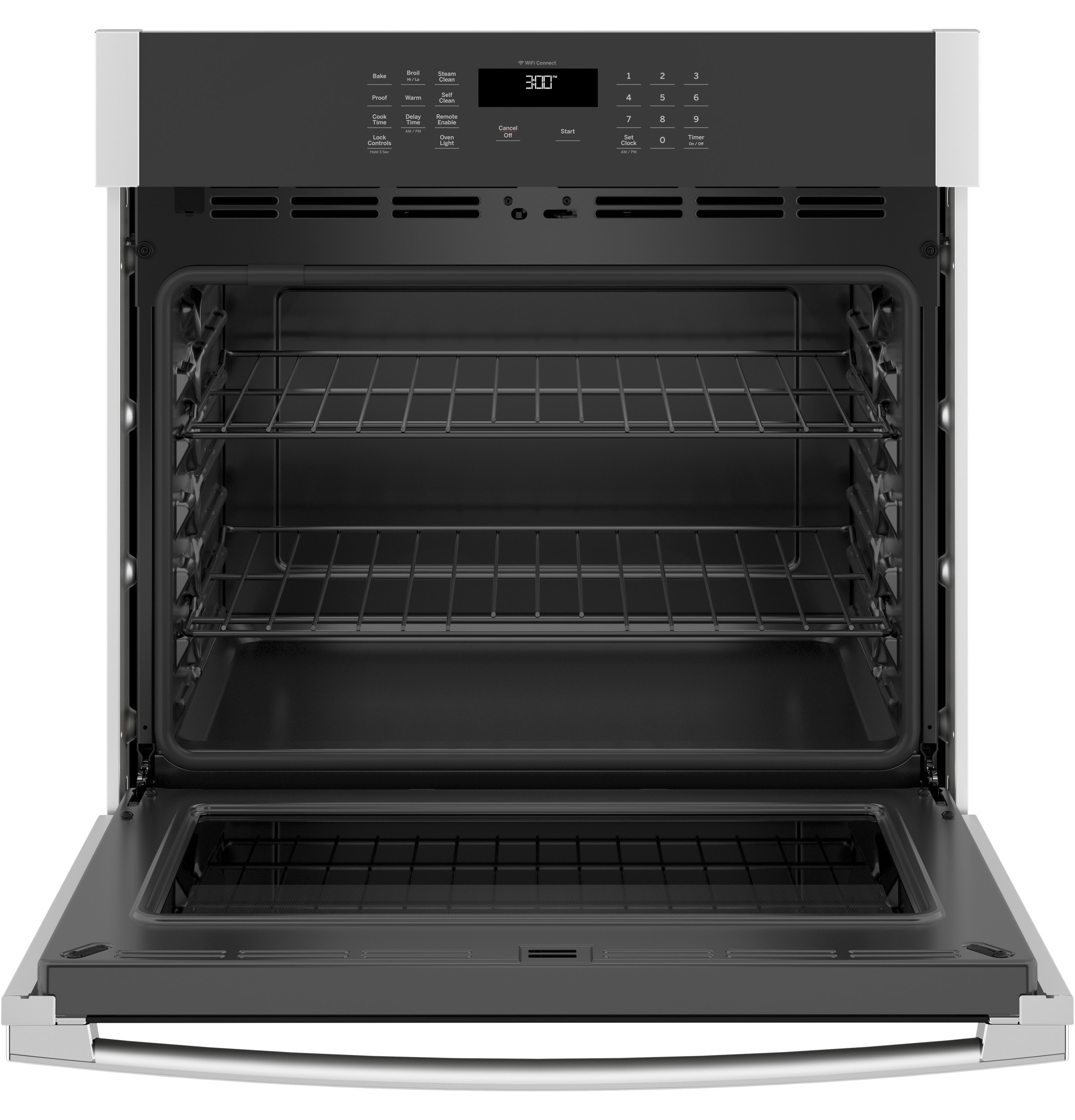 Horno de Pared Eléctrico Individual de 30 pulgadas con Tecnología Inteligente y Limpieza a Vapor (Acero Inoxidable) JTS3000SNSS