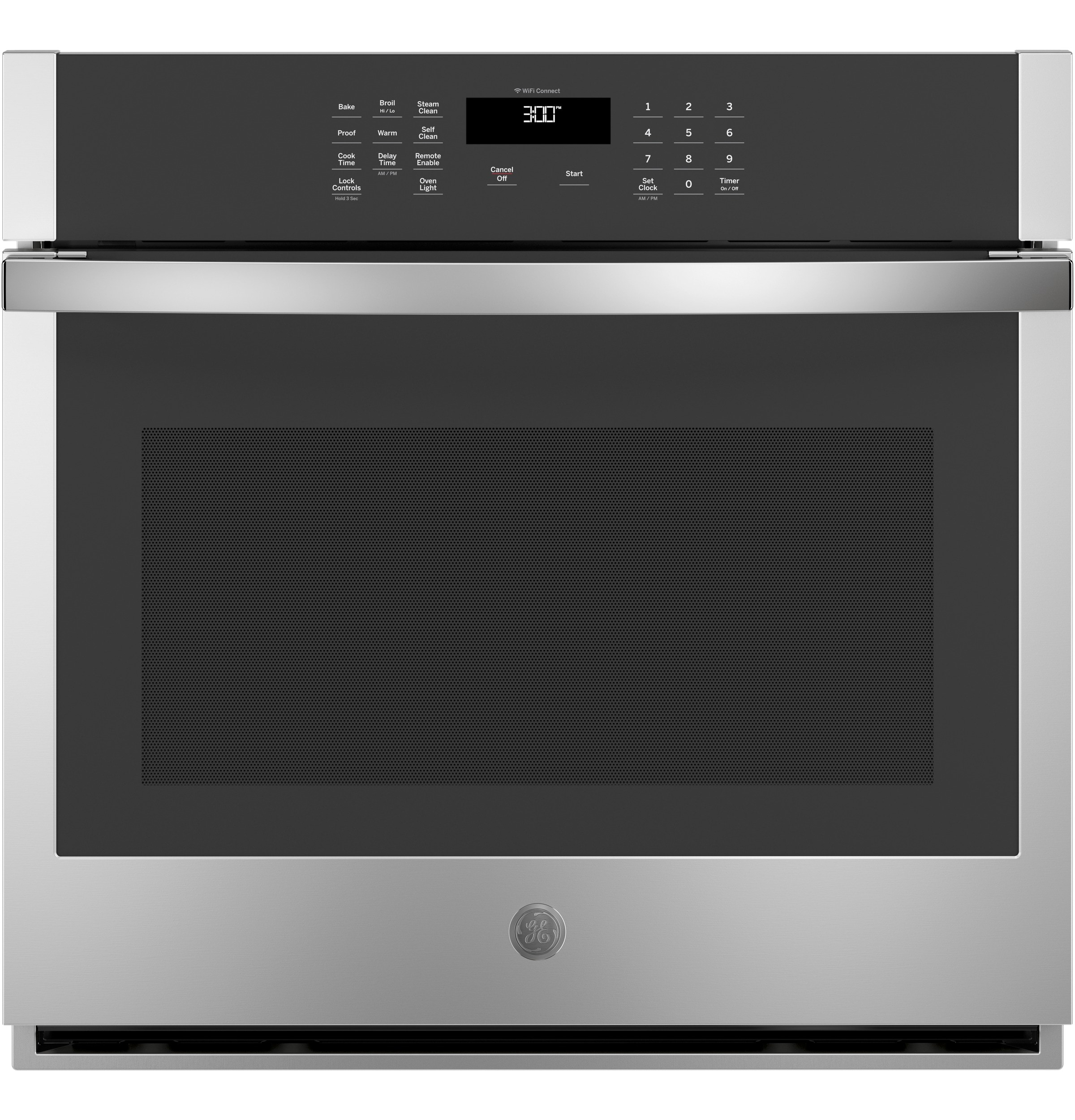 Horno de Pared Eléctrico Individual de 30 pulgadas con Tecnología Inteligente y Limpieza a Vapor (Acero Inoxidable) JTS3000SNSS