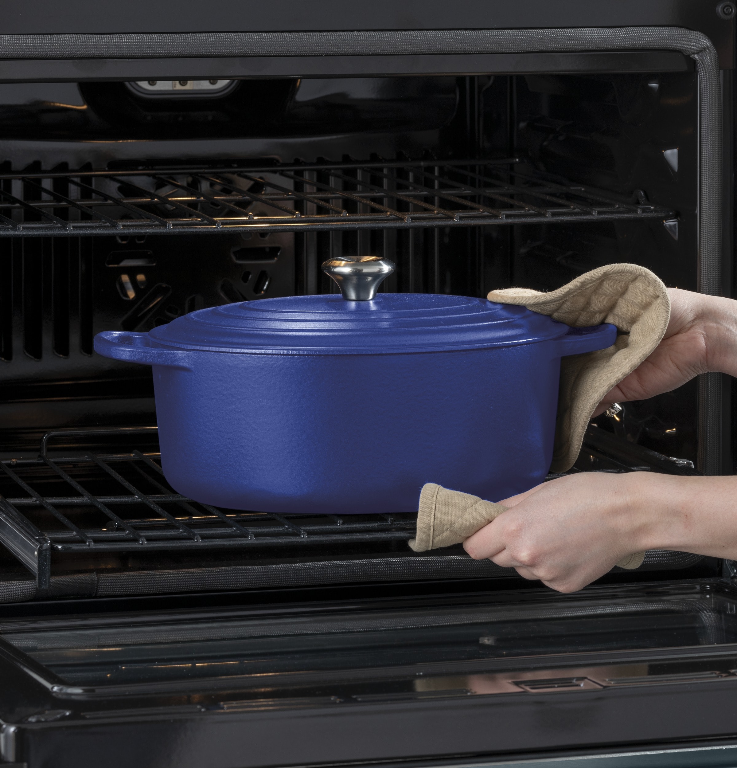 Horno de Pared Eléctrico Individual Inteligente de 30 pulgadas GE Profile con Freidora de Aire, Convección Verdadera y Autolimpieza con Vapor (Acero Inoxidable)