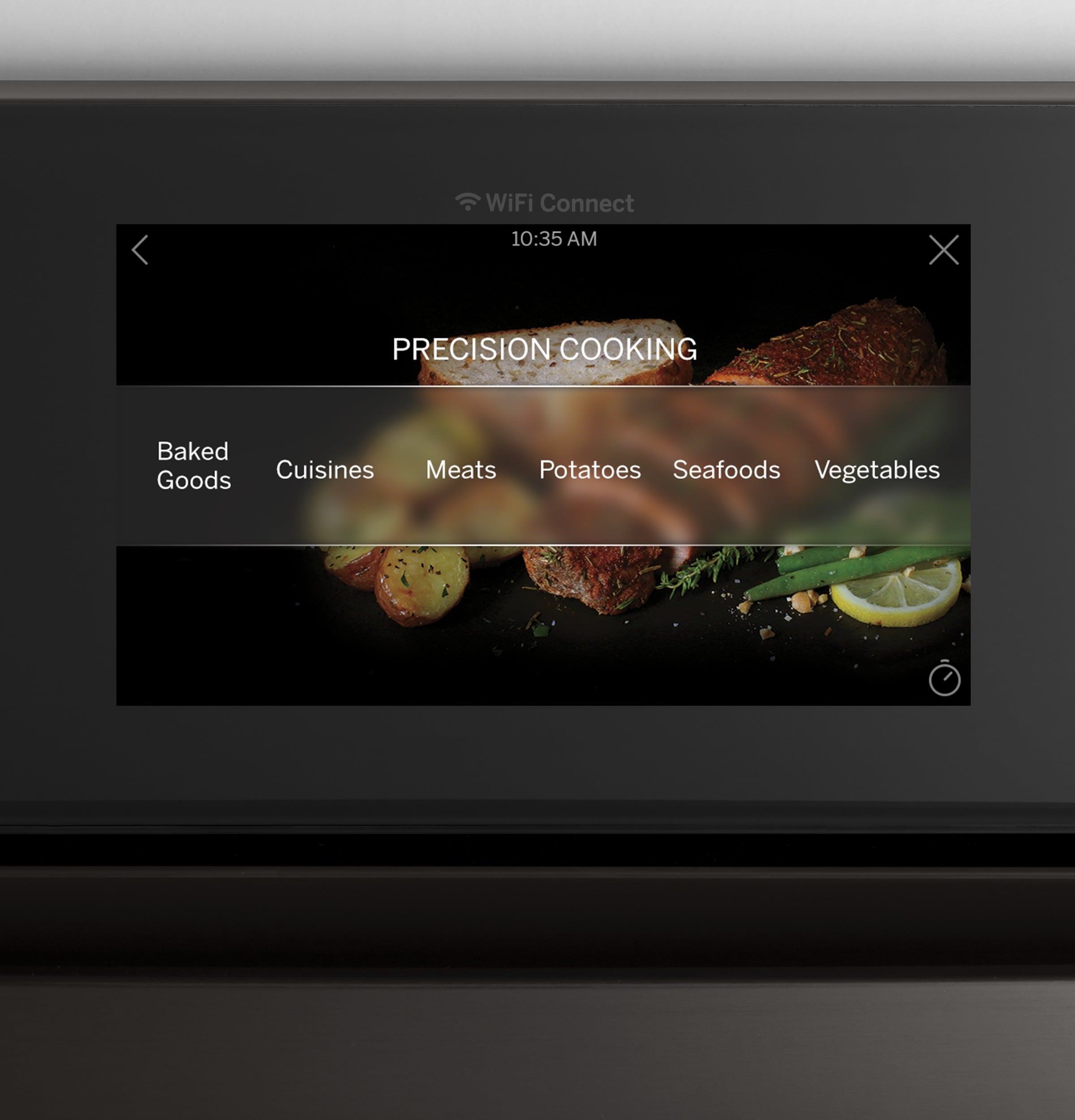 Horno de Pared Eléctrico Individual Inteligente de 30 pulgadas GE Profile con Freidora de Aire, Convección Verdadera y Autolimpieza con Vapor (Acero Inoxidable)