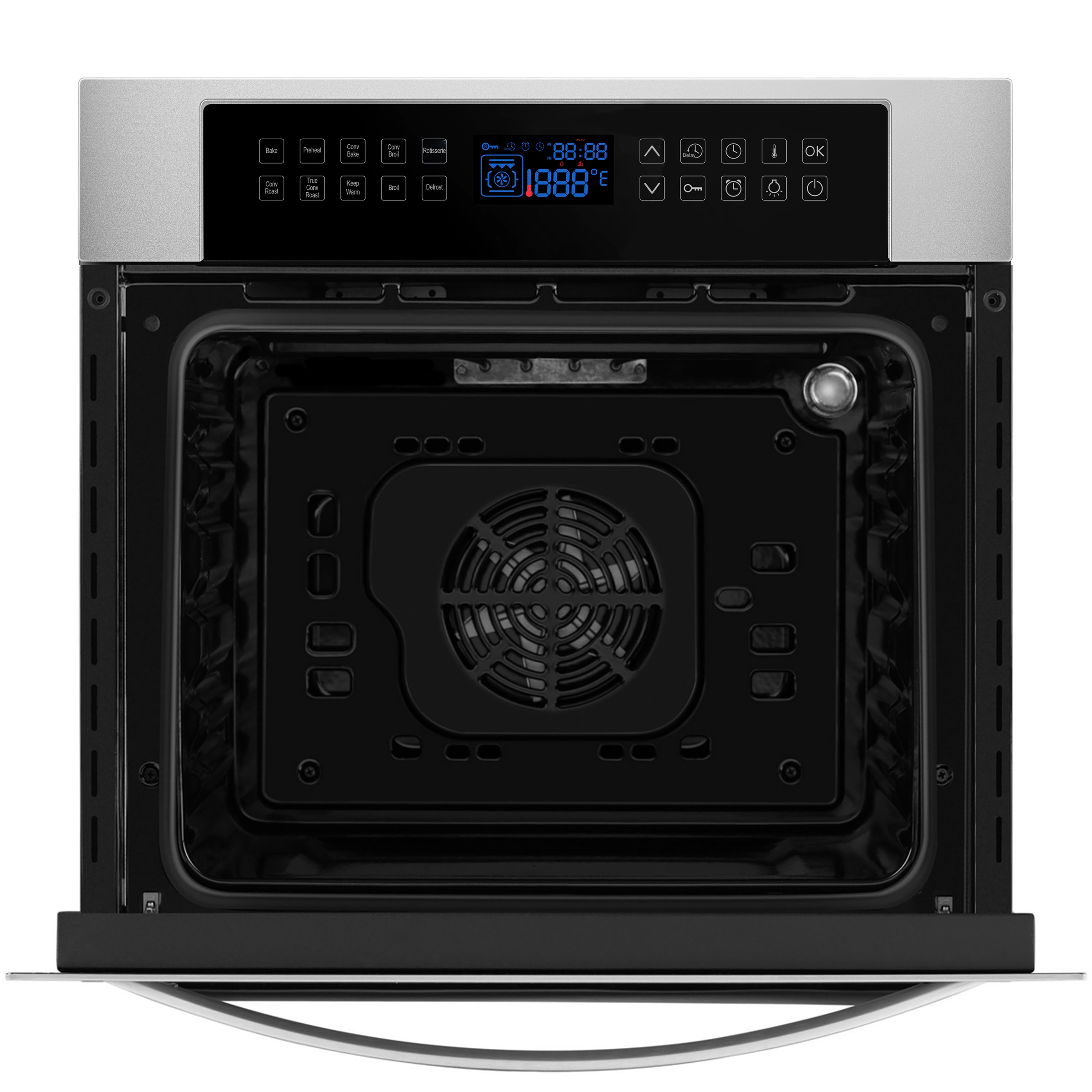 Horno de Pared Eléctrico de 24 pulgadas con Ventilador Individual (Acero Inoxidable) EPV-24WOC02