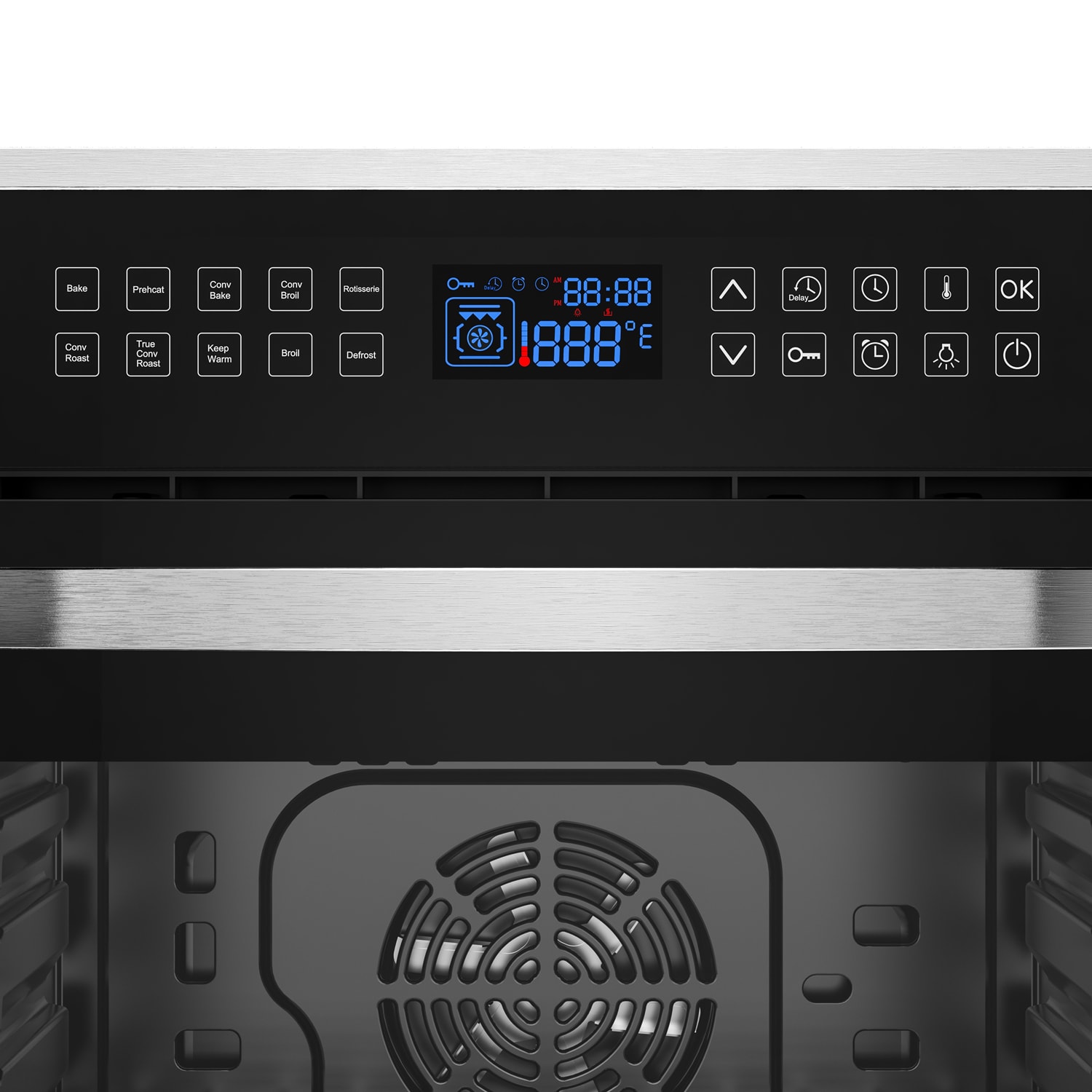Horno de Pared Eléctrico de 24 pulgadas con Ventilador Individual (Acero Inoxidable) EPV-24WOC02