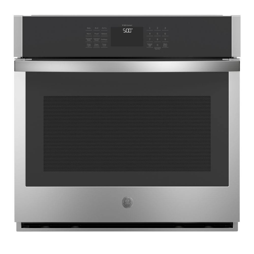 Horno de Pared Eléctrico Individual Inteligente de 30 pulgadas con Freidora de Aire, Convección Verdadera y Autolimpieza a Vapor (Acero Inoxidable)