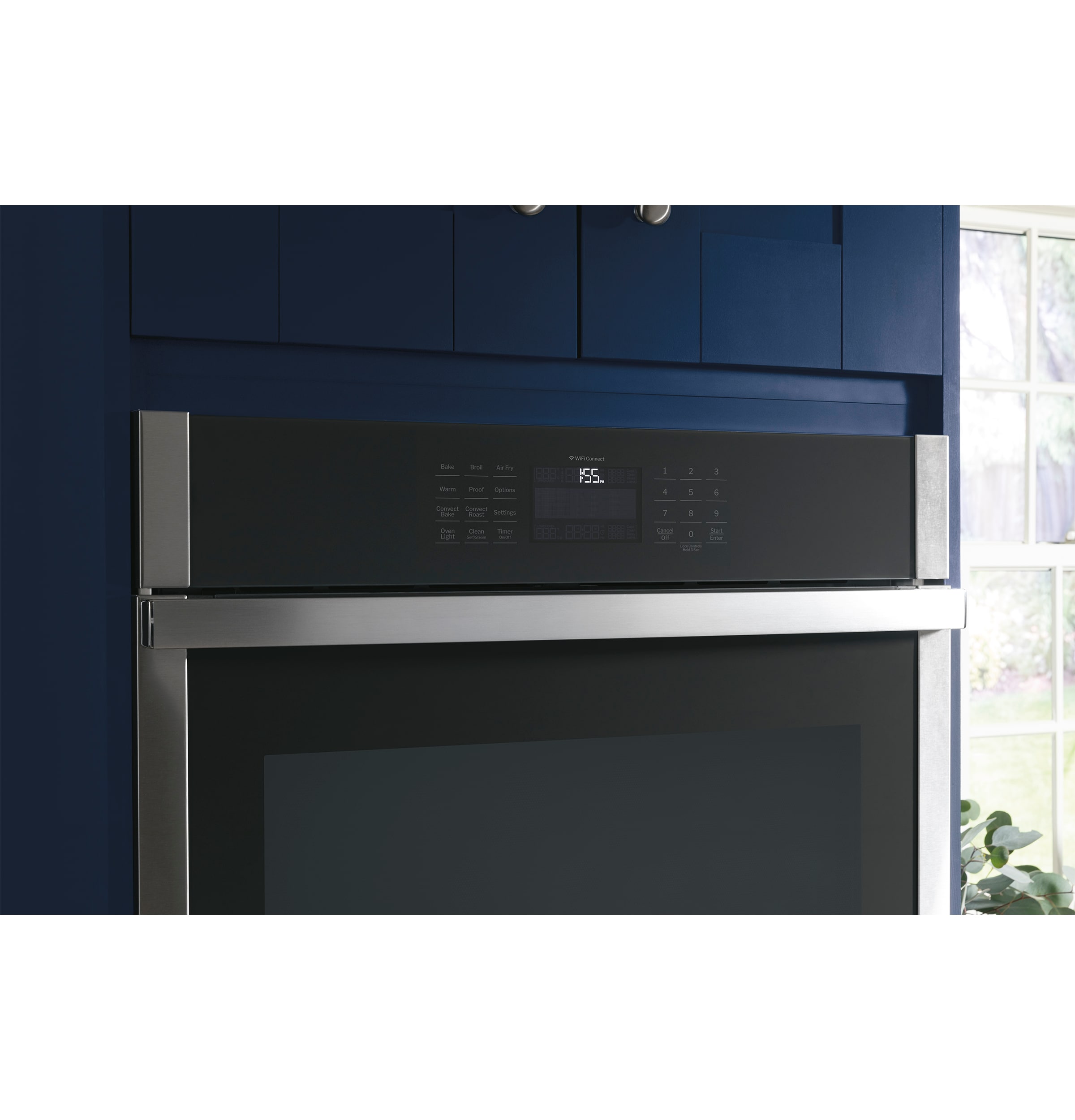 Horno de Pared Eléctrico Individual Inteligente de 30 pulgadas con Freidora de Aire, Convección Verdadera y Autolimpieza a Vapor (Acero Inoxidable)