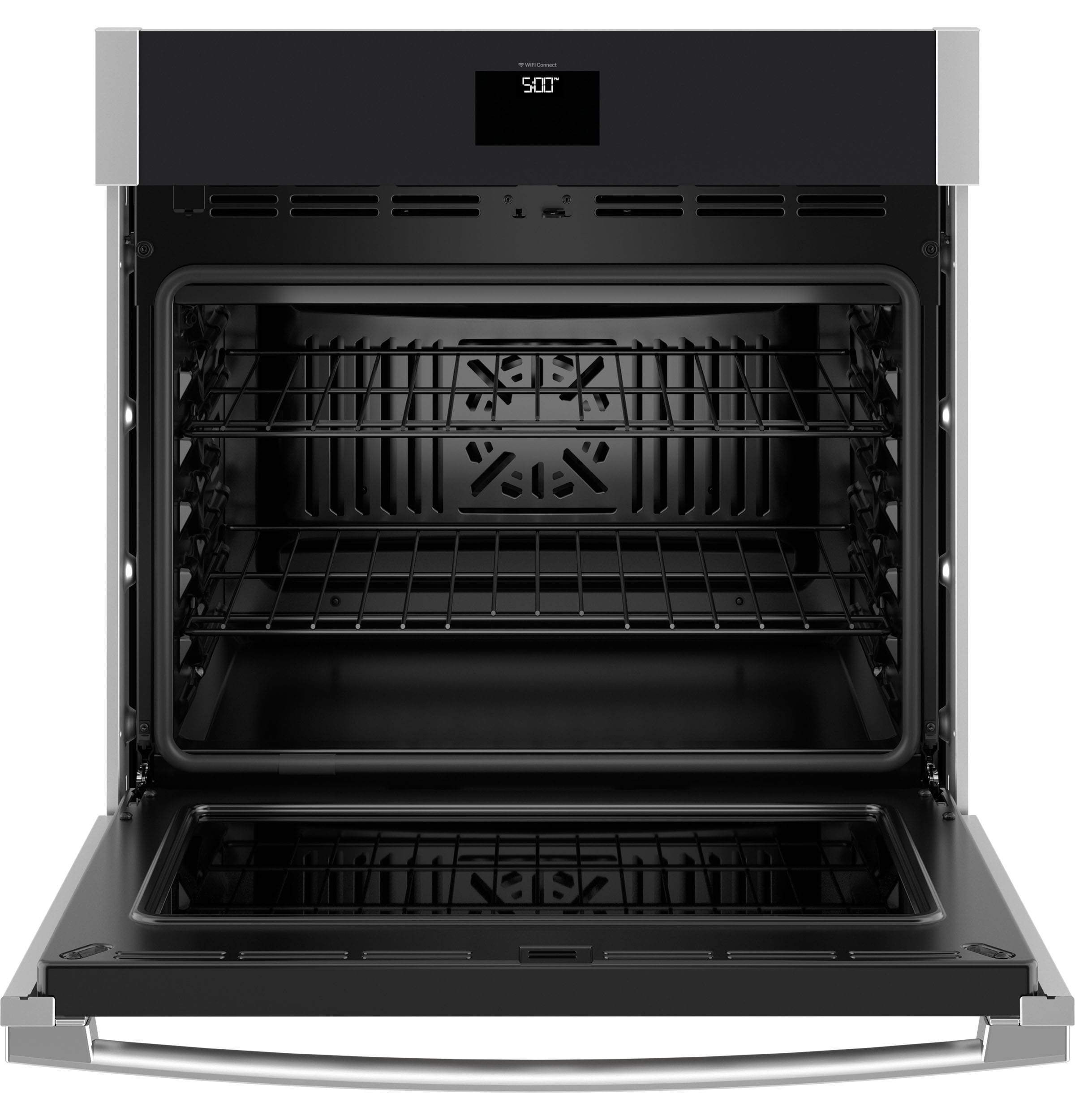 Horno de Pared Eléctrico Individual Inteligente de 30 pulgadas con Freidora de Aire, Convección Verdadera y Autolimpieza a Vapor (Acero Inoxidable)