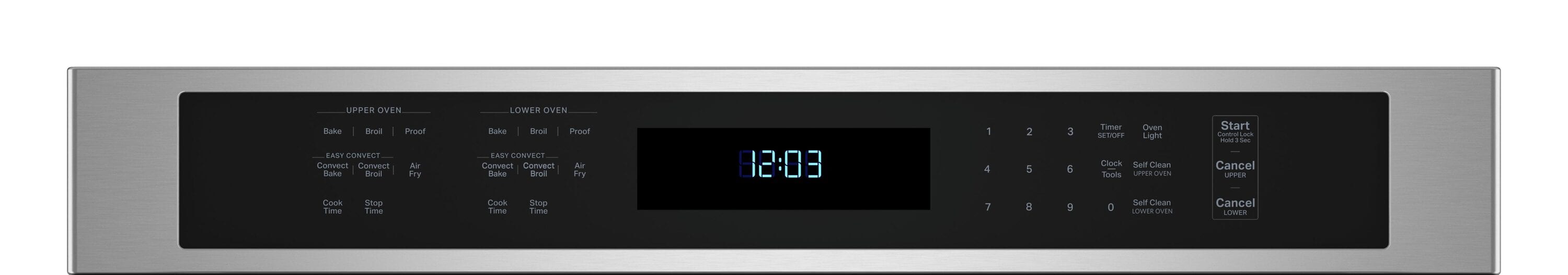 Horno eléctrico doble de pared de 30 pulgadas de KitchenAid con freidora de aire y autolimpieza (acero inoxidable con acabado PrintShield) KOED530PPS