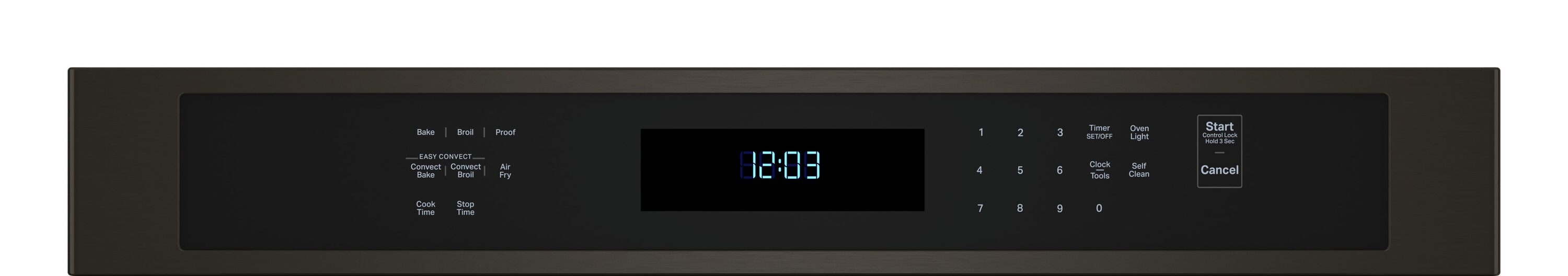 Horno de pared eléctrico KitchenAid de 30 pulgadas con función de freír al aire, ventilador único y autolimpieza (Acero inoxidable negro con acabado PrintShield) KOES530PBS