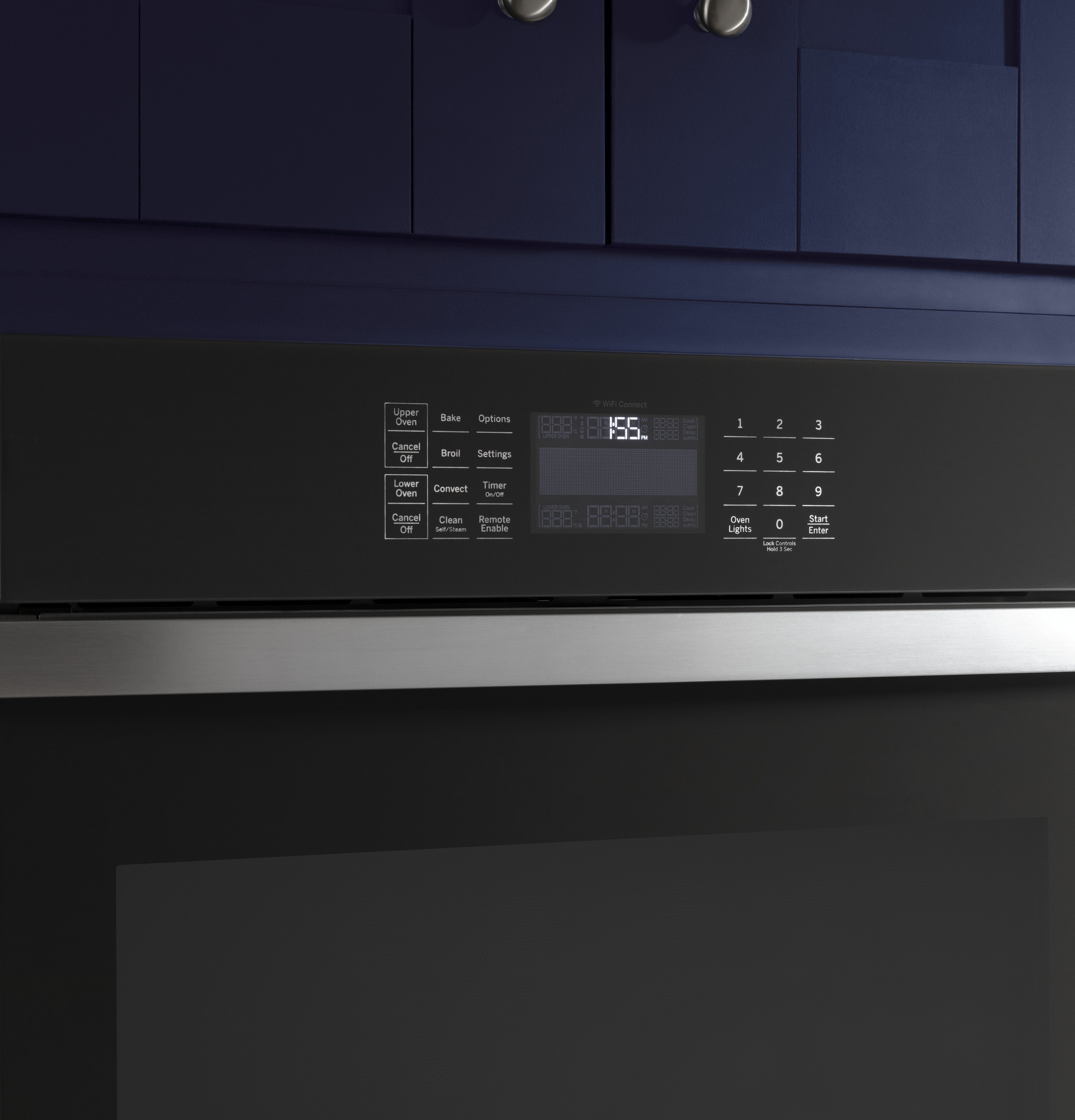 Horno eléctrico de pared individual Smart Compatible de 27 pulgadas con limpieza a vapor (acero inoxidable)