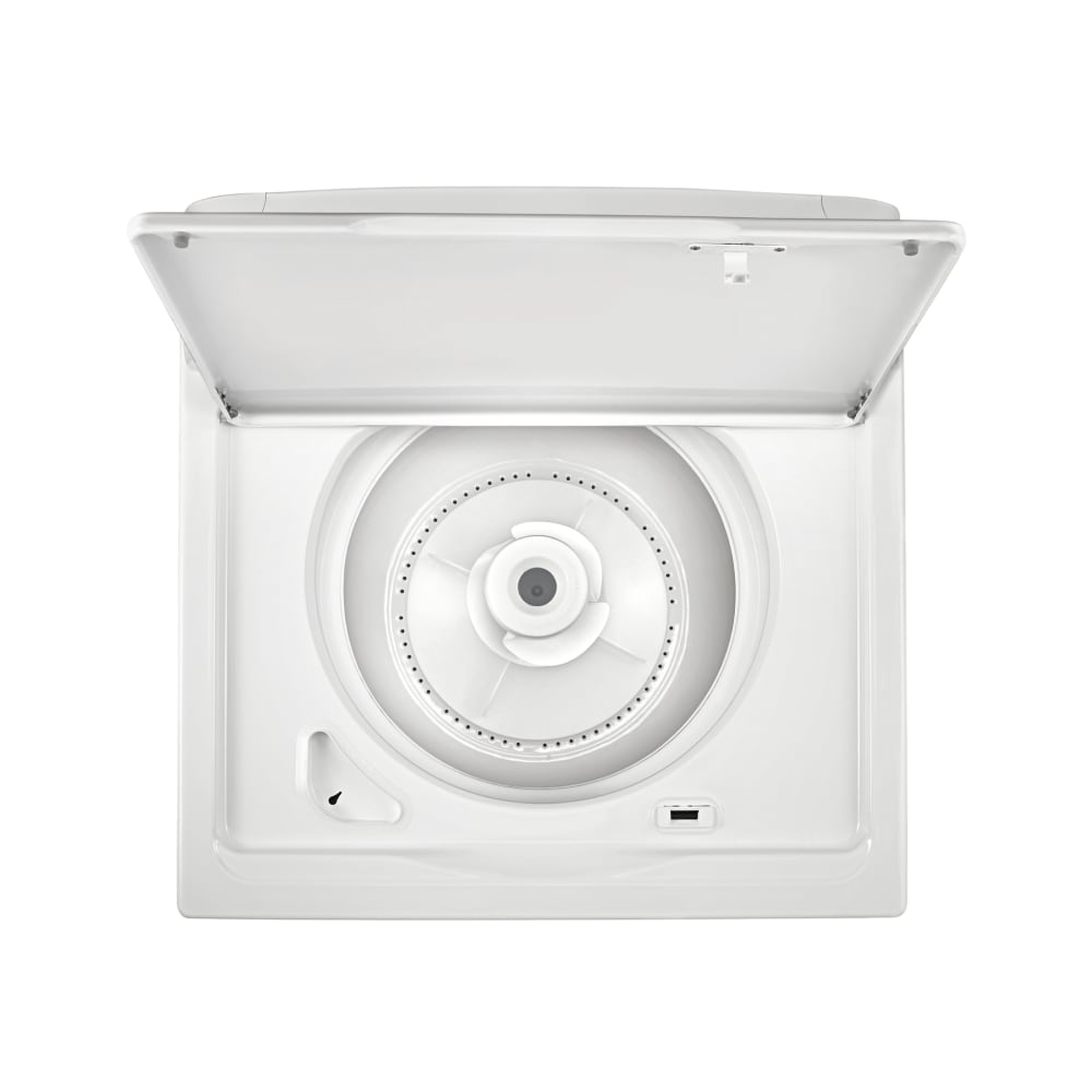 Lavadora de carga superior de alta eficiencia con agitador y profunda capacidad de 3.5 pies cúbicos (blanca) Whirlpool Deep Water Wash.