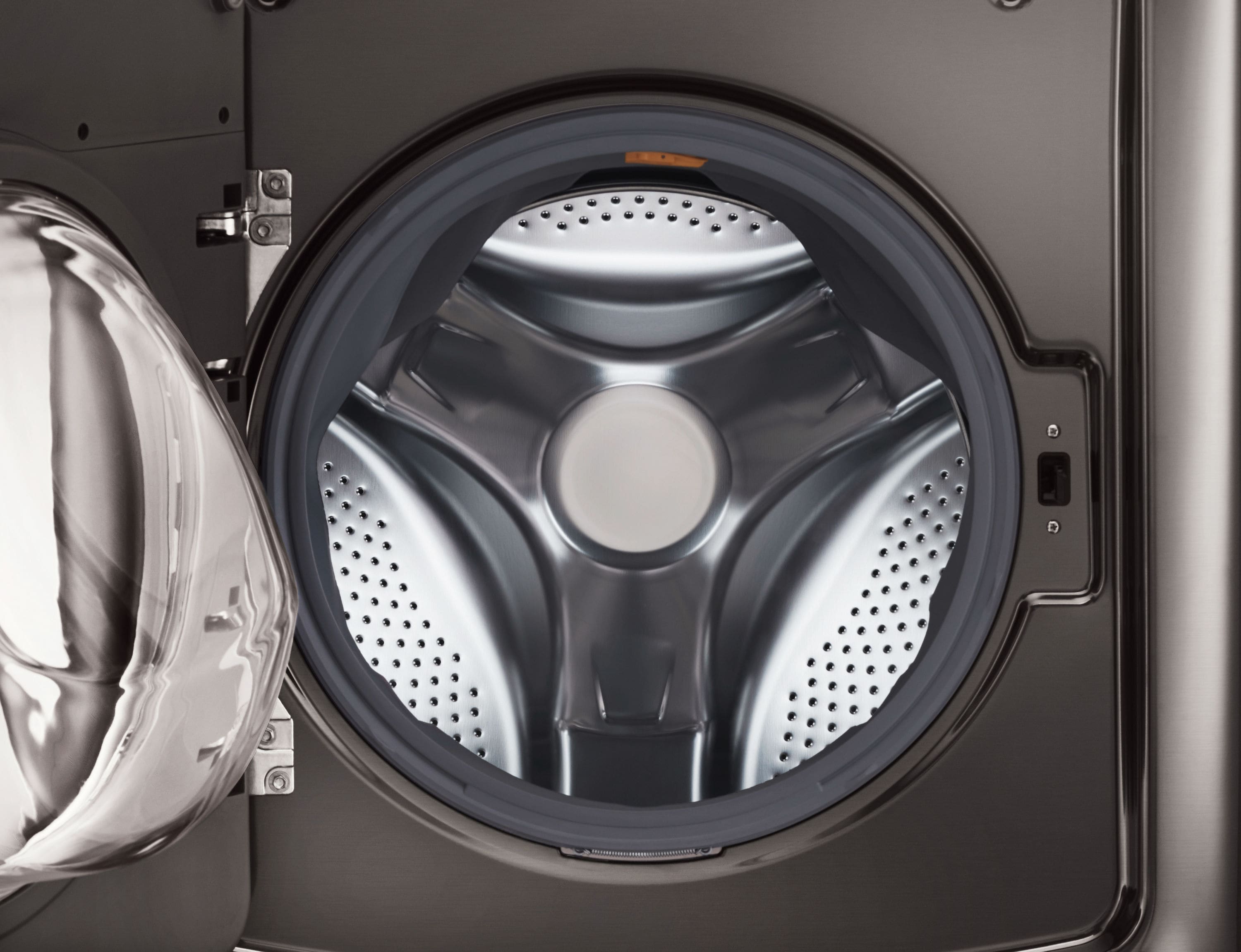 Lavadora Frontal LG SIGNATURE TWINWash de Alta Eficiencia con Ciclo de Vapor Inteligente de 5.8 pies cúbicos (Acero Inoxidable Negro) ENERGY STAR WM9500HKA